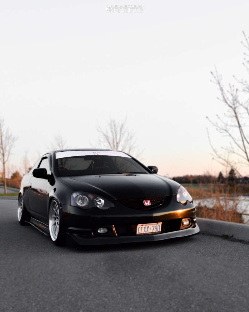 Acura RSX With 18x9.5 22 Heritage Hokkaido Dir C And 225 40R18 Zestino Acrova 07a And Coilovers