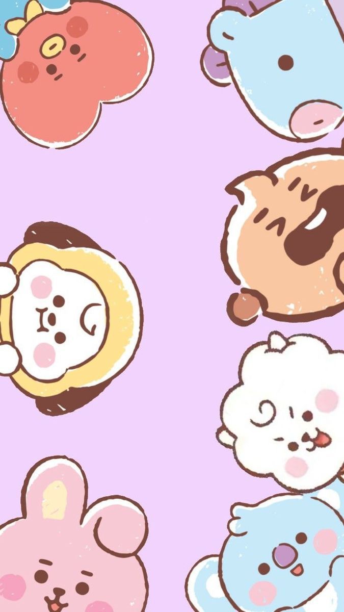 BT21 Picture Wallpaper. Bts wallpaper, Bts drawings, Kawaii wallpaper