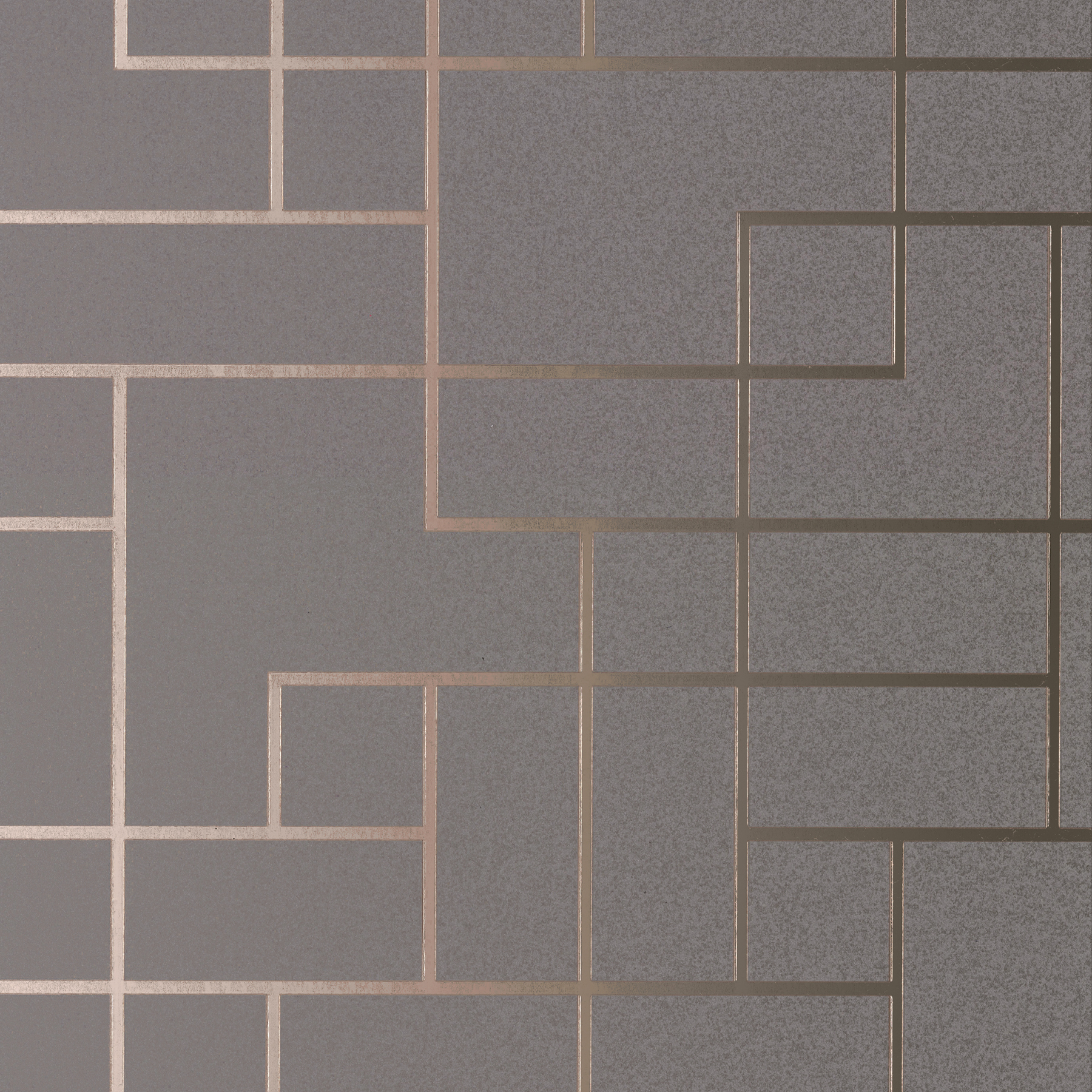 Brewster Mason Dark Grey Geometric Wallpaper