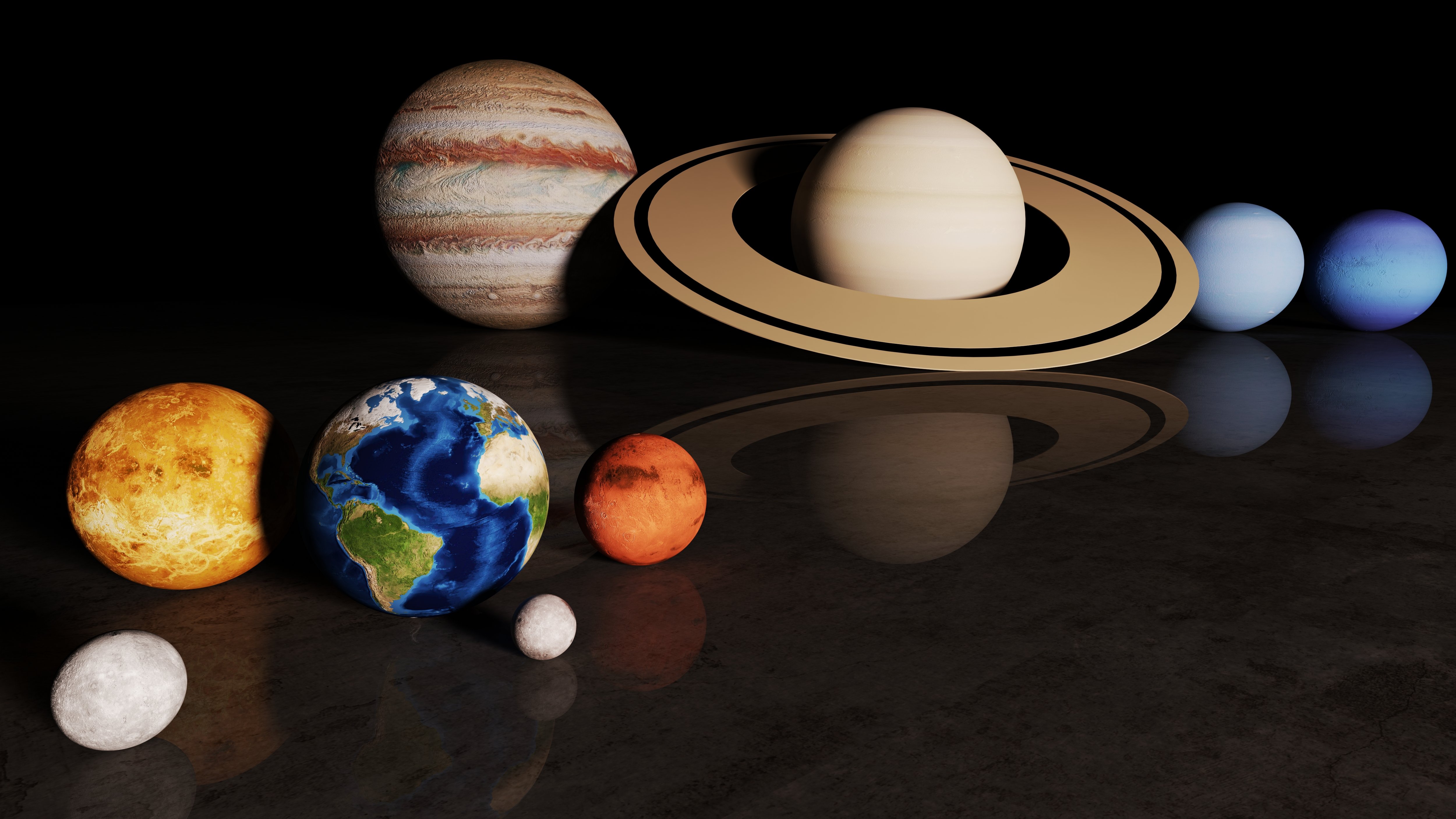 4K Solar System Wallpaper and Background Image