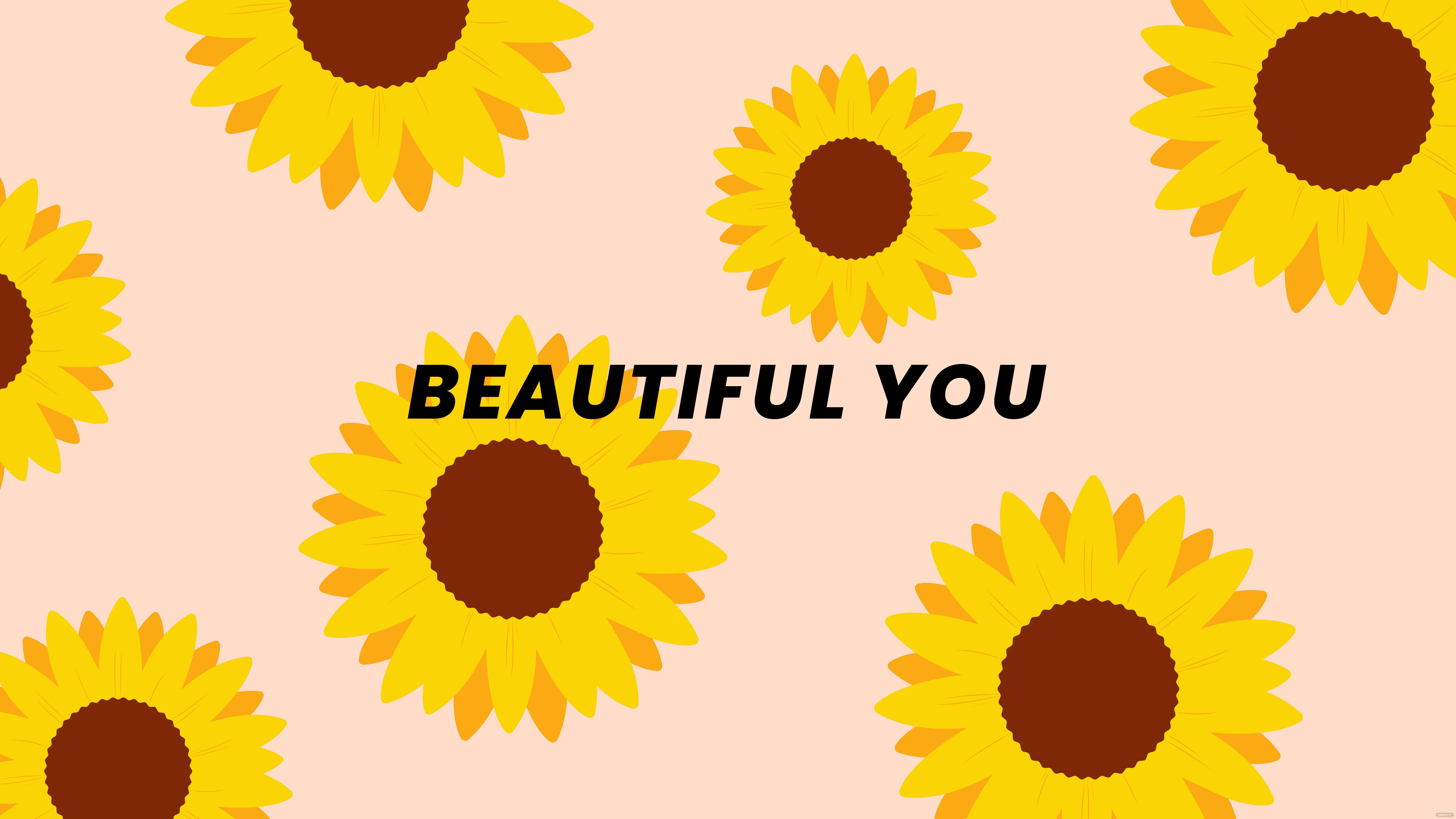 Free Autumn Sunflower Wallpaper, Illustrator, JPG, PNG, SVG