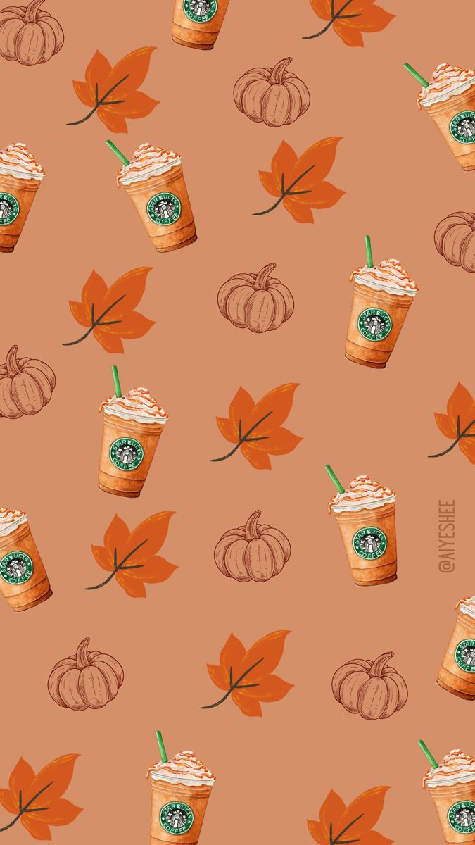 Fall / Autumn wallpaper. Fall wallpaper, Starbucks wallpaper, Cute fall wallpaper