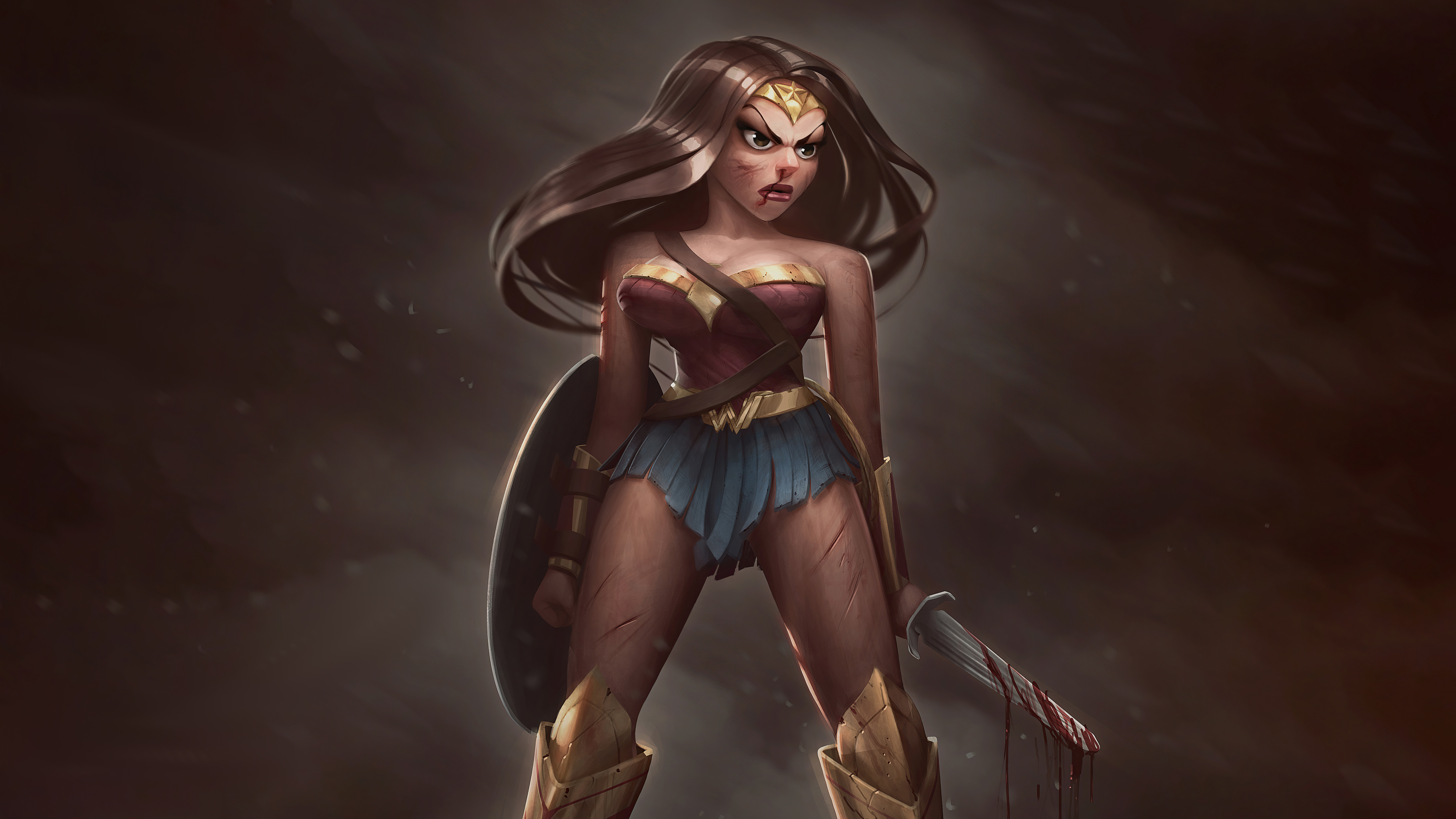 Wonder Woman Digital Art Wallpaper 5k Ultra HD