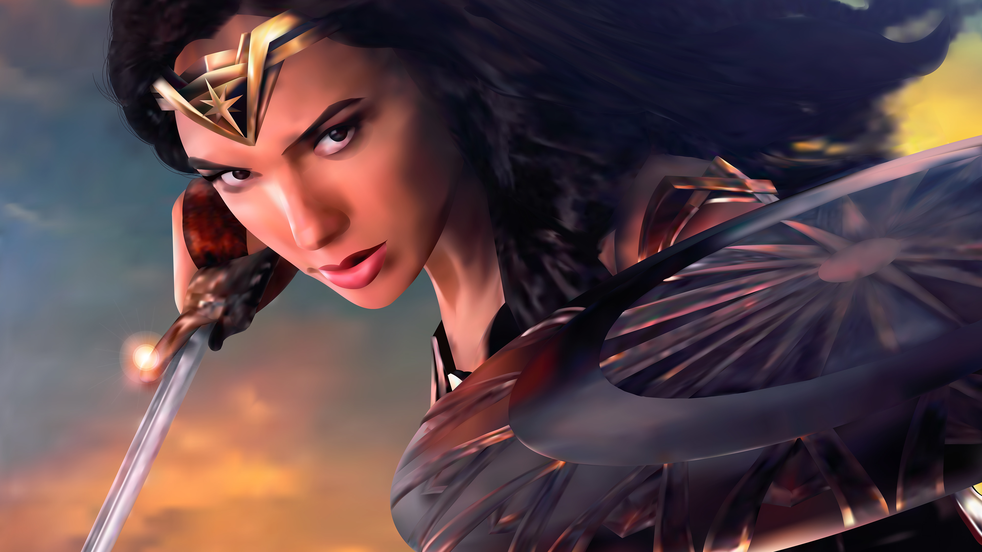 Wallpaper 4k Wonder Woman Digital Artwork 4k new Wallpaper