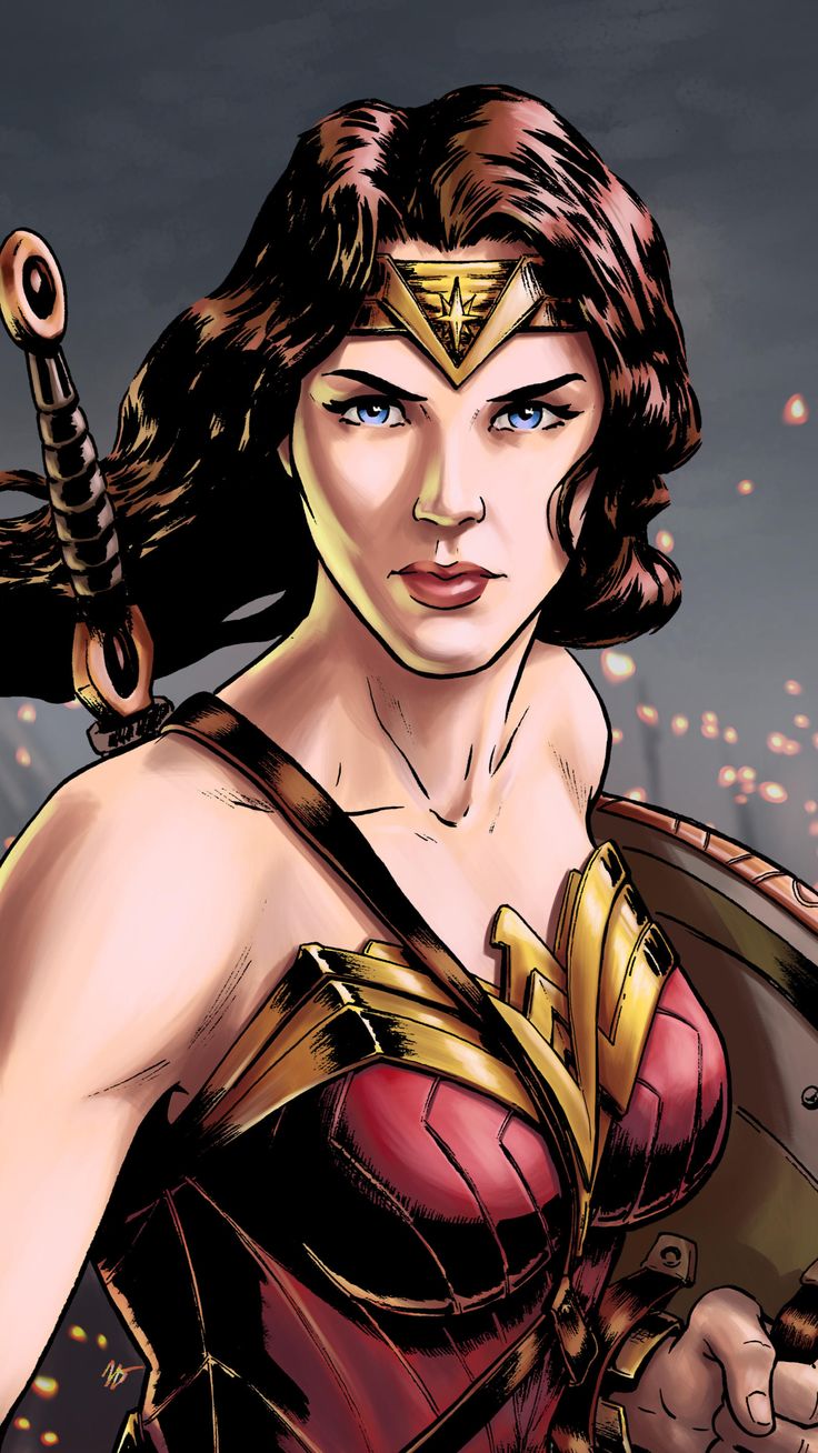 Wonder Woman Digital Painting Sony Xperia X, XZ, Z5 Premium HD 4k Wallpaper, Image, Background, Photo. Wonder woman, Digital painting, Wonder woman art