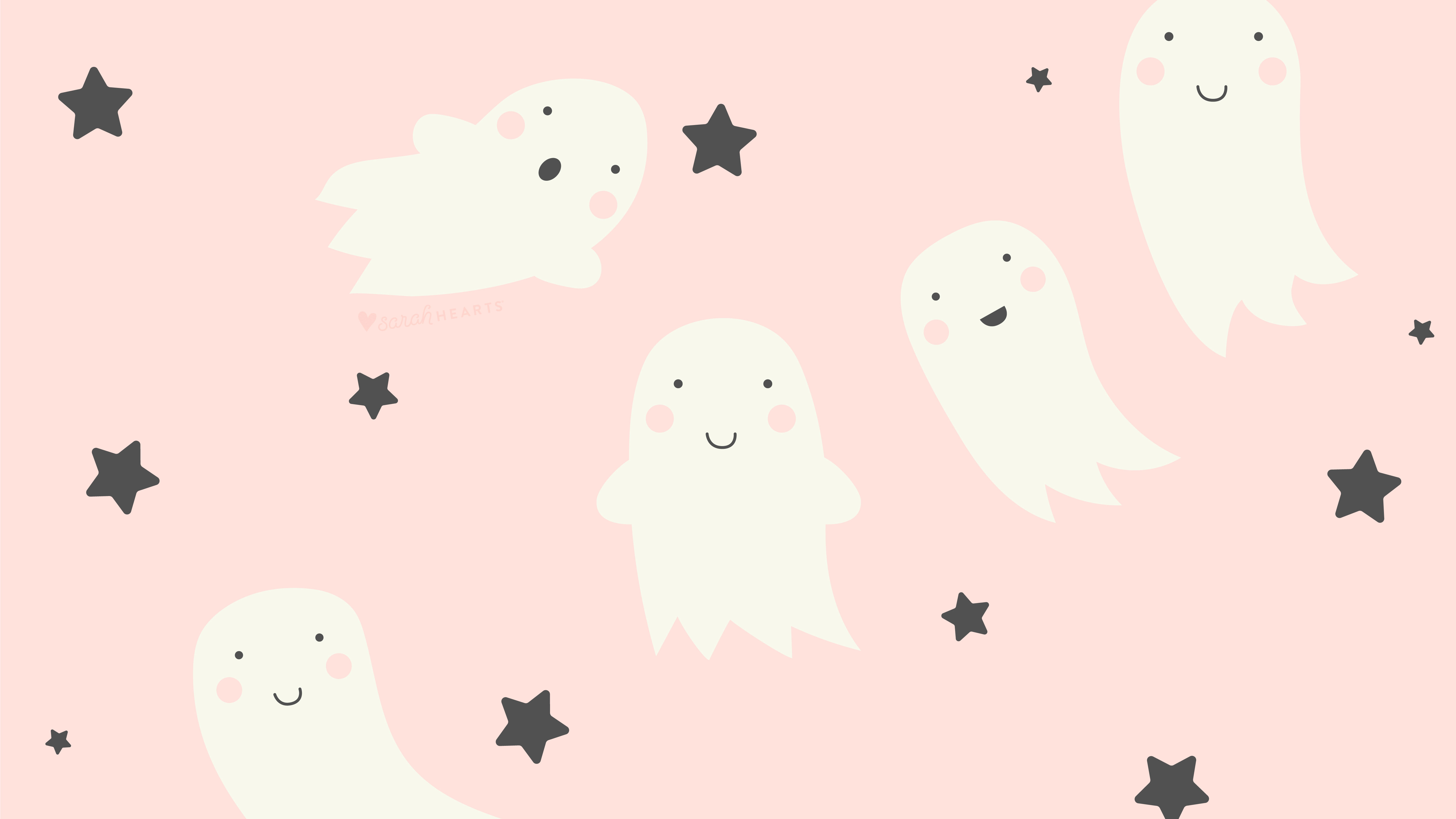 October 2020 Ghost Calendar Wallpaper