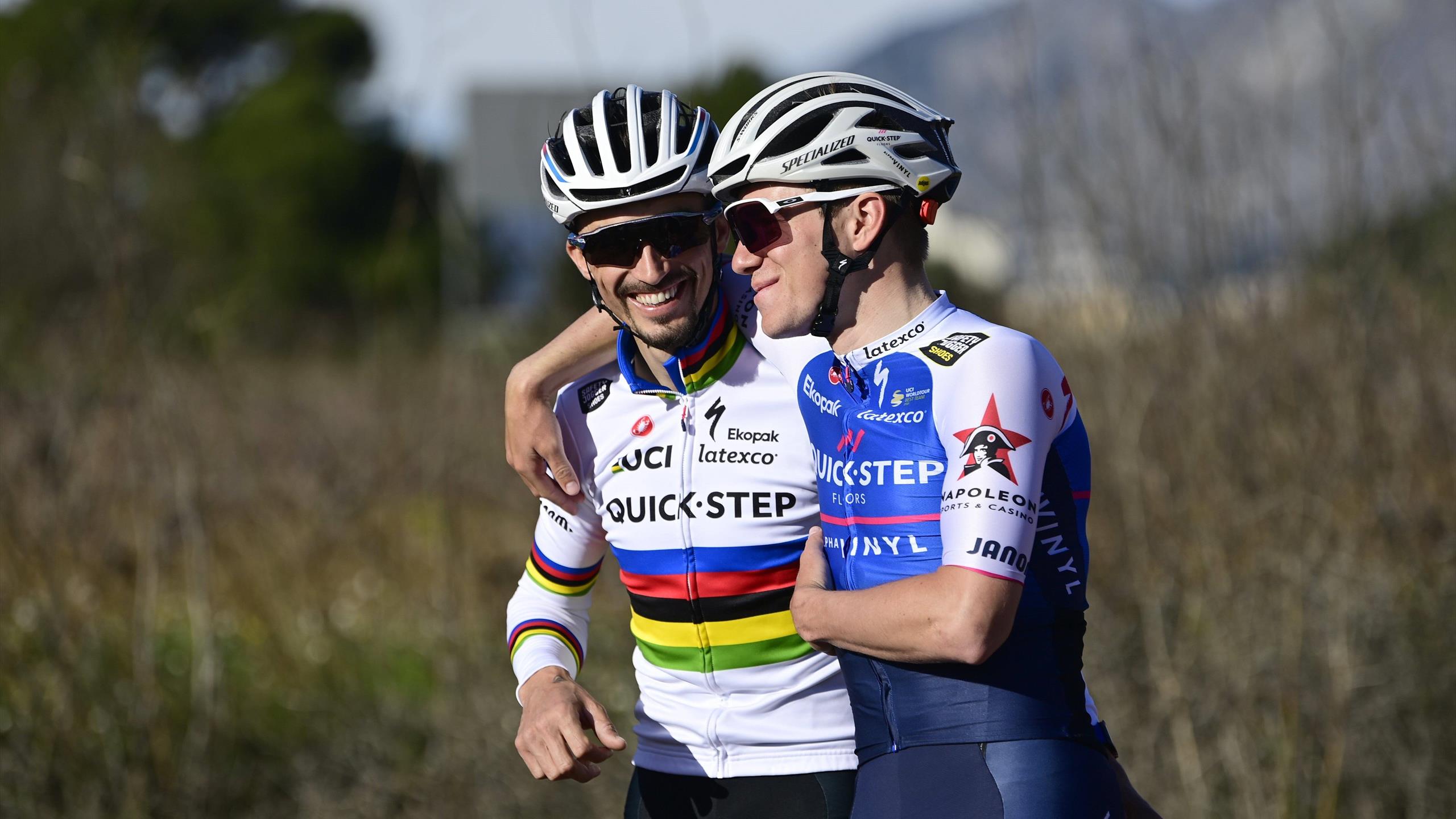 Remco Evenepoel And Julian Alaphilippe Named In Strong Quick Step Alpha Vinyl Team For Vuelta A Espana