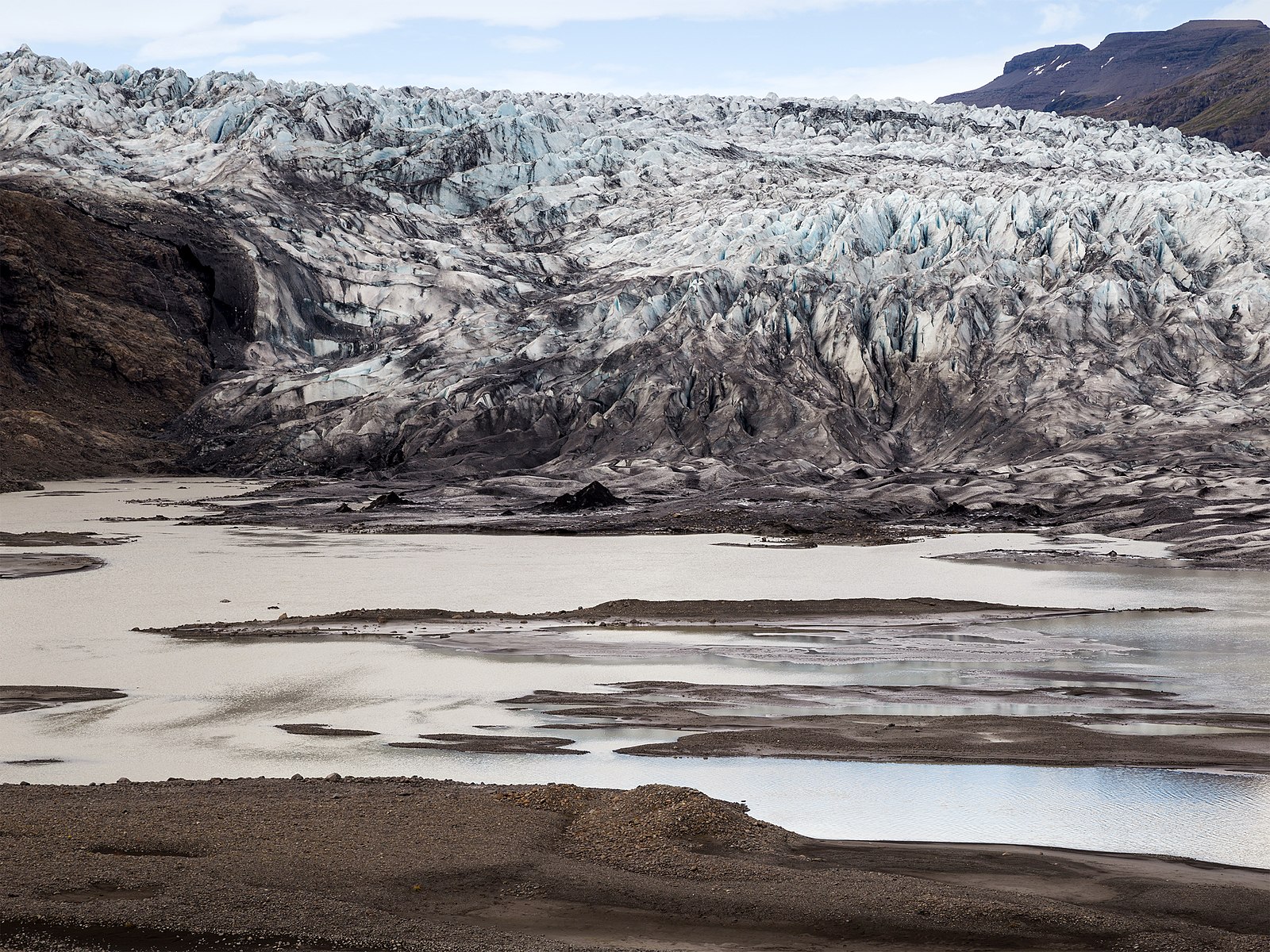 Fláajökull. Guide to Iceland