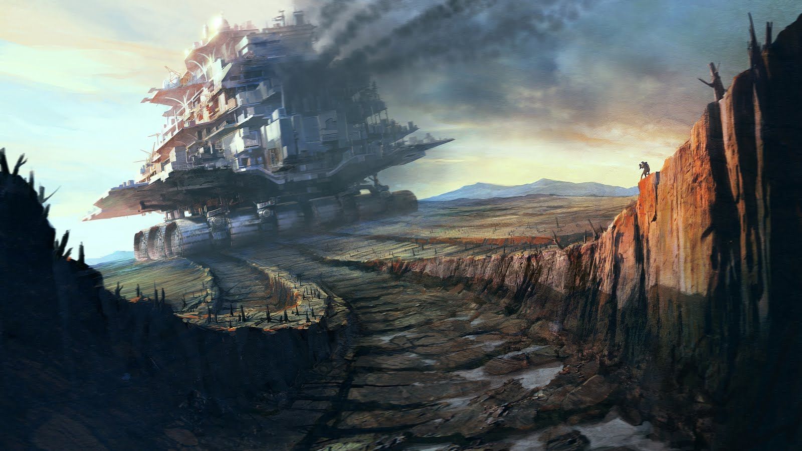 Post Apocalyptic Dystopian Wallpaper Dump! (As Requested By RayquazasDarkBrother). Fantasy Landscape, Steampunk Wallpaper, Landscape Wallpaper