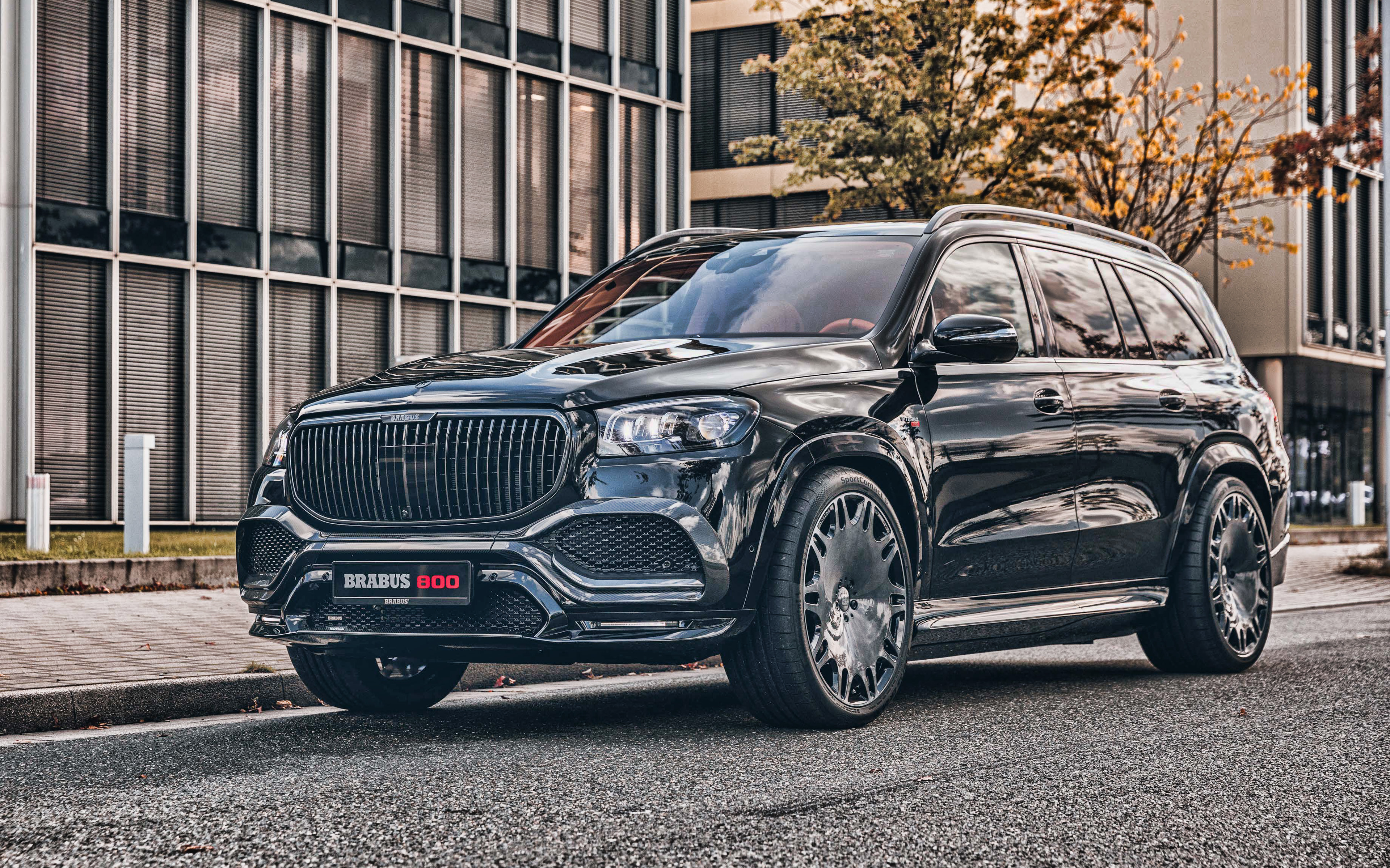 Download Wallpaper 2022, Brabus 800, 4k, Front View, Exterior, Mercedes Maybach GLS 600 4Matic, Luxury SUV, Tuning Mercedes Maybach GLS, Brabus, German Cars, Mercedes Maybach For Desktop With Resolution 3840x2400. High Quality HD Picture Wallpaper