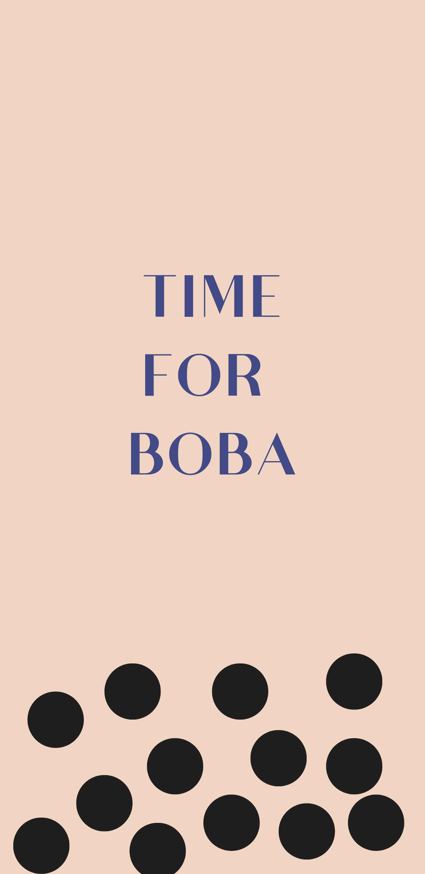 Time for Boba Phone Wallpaper
