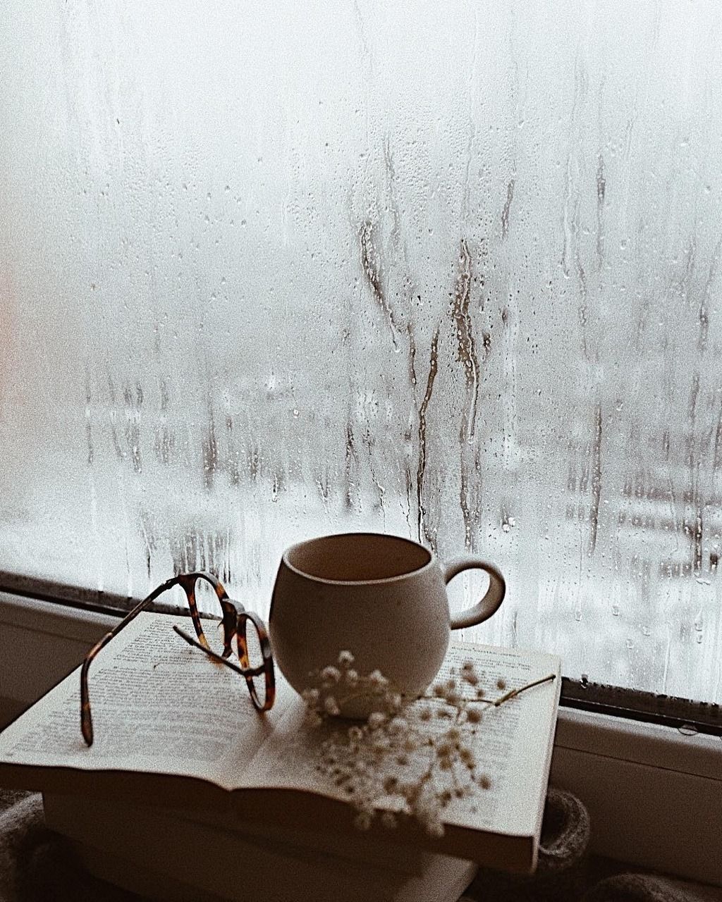 books, coffee, tea. Rainy day photography, Cozy rainy day, Coffee and books