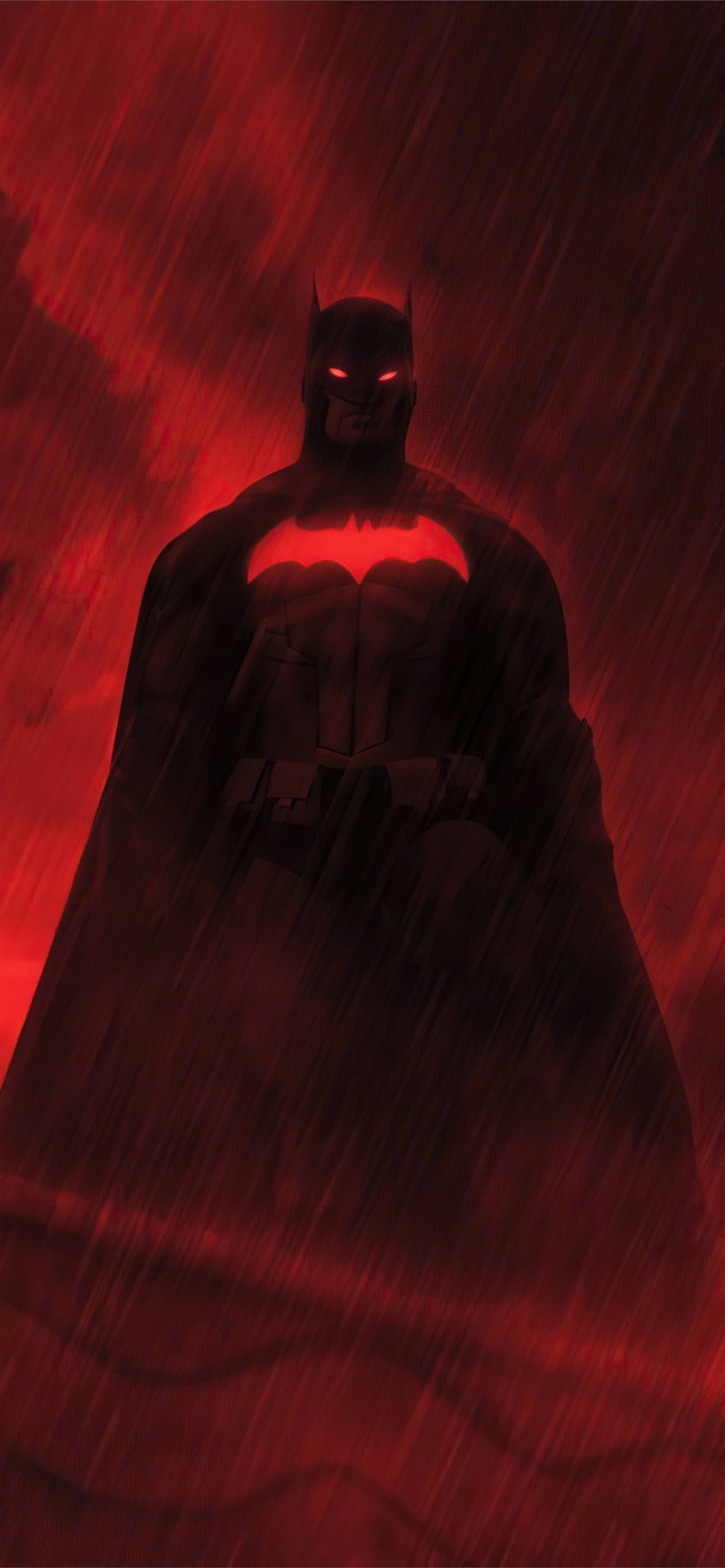 The Batman with red background Wallpaper 4k Ultra HD ID6426