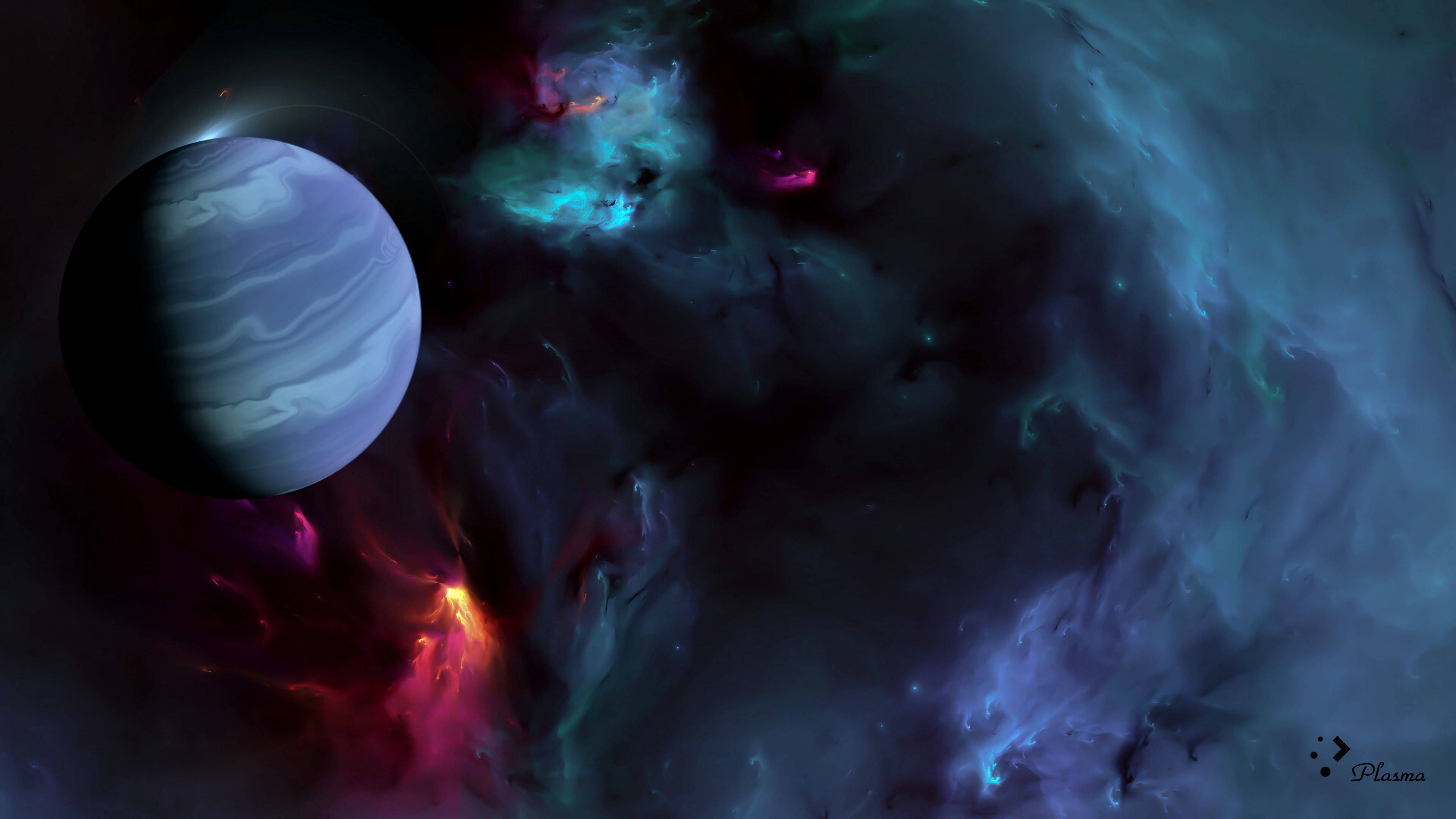 Download Planet Neptune In Opaque Space Wallpaper