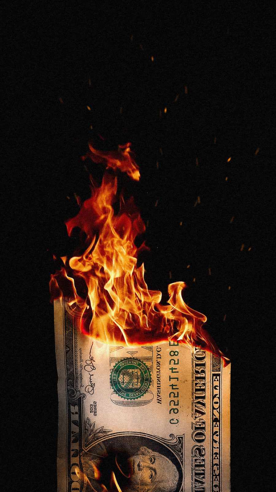 Burning Money IPhone Wallpaper Wallpaper, iPhone Wallpaper