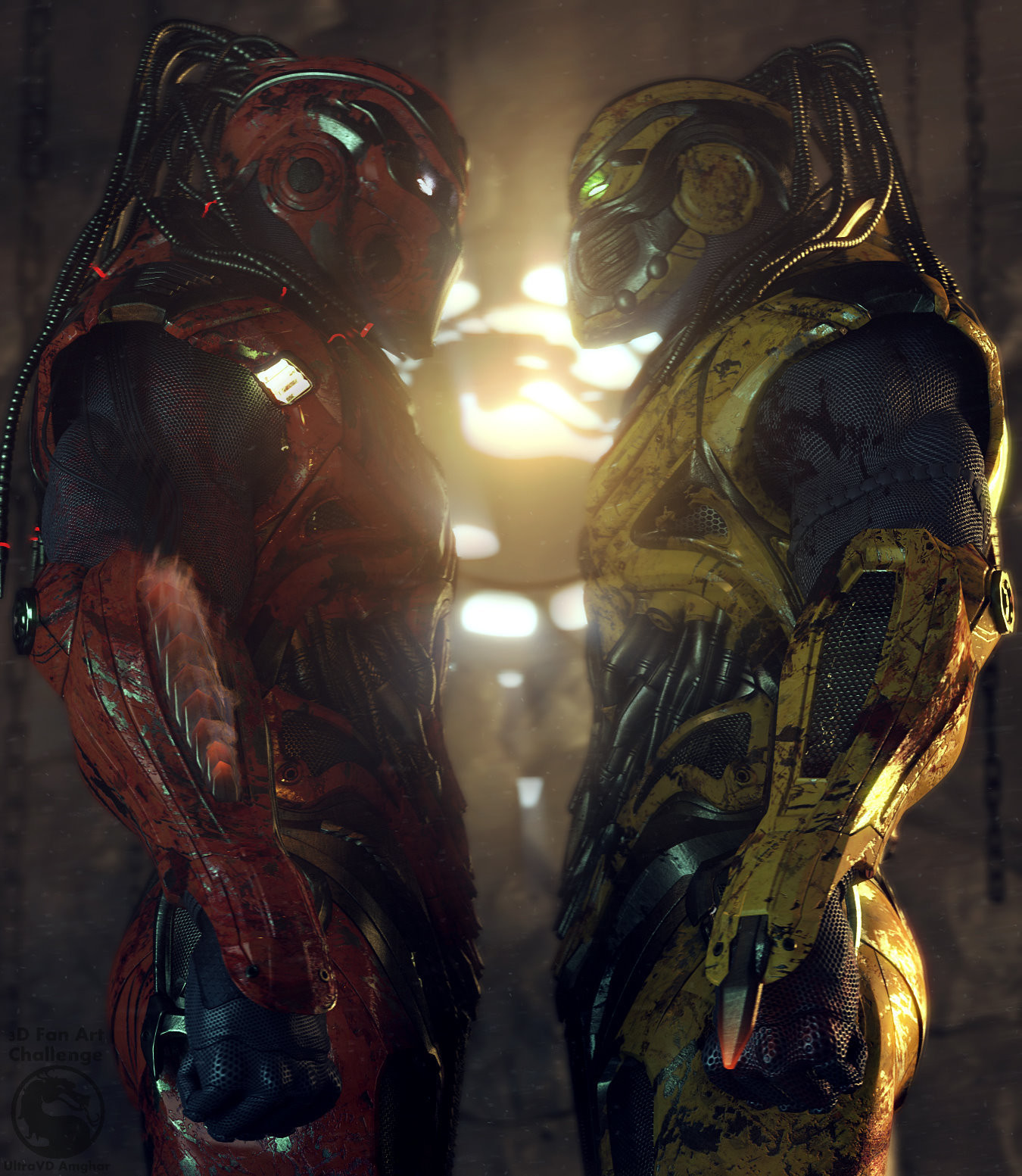 Cyrax vs Sektor (Mortal Kombat Fan Art)