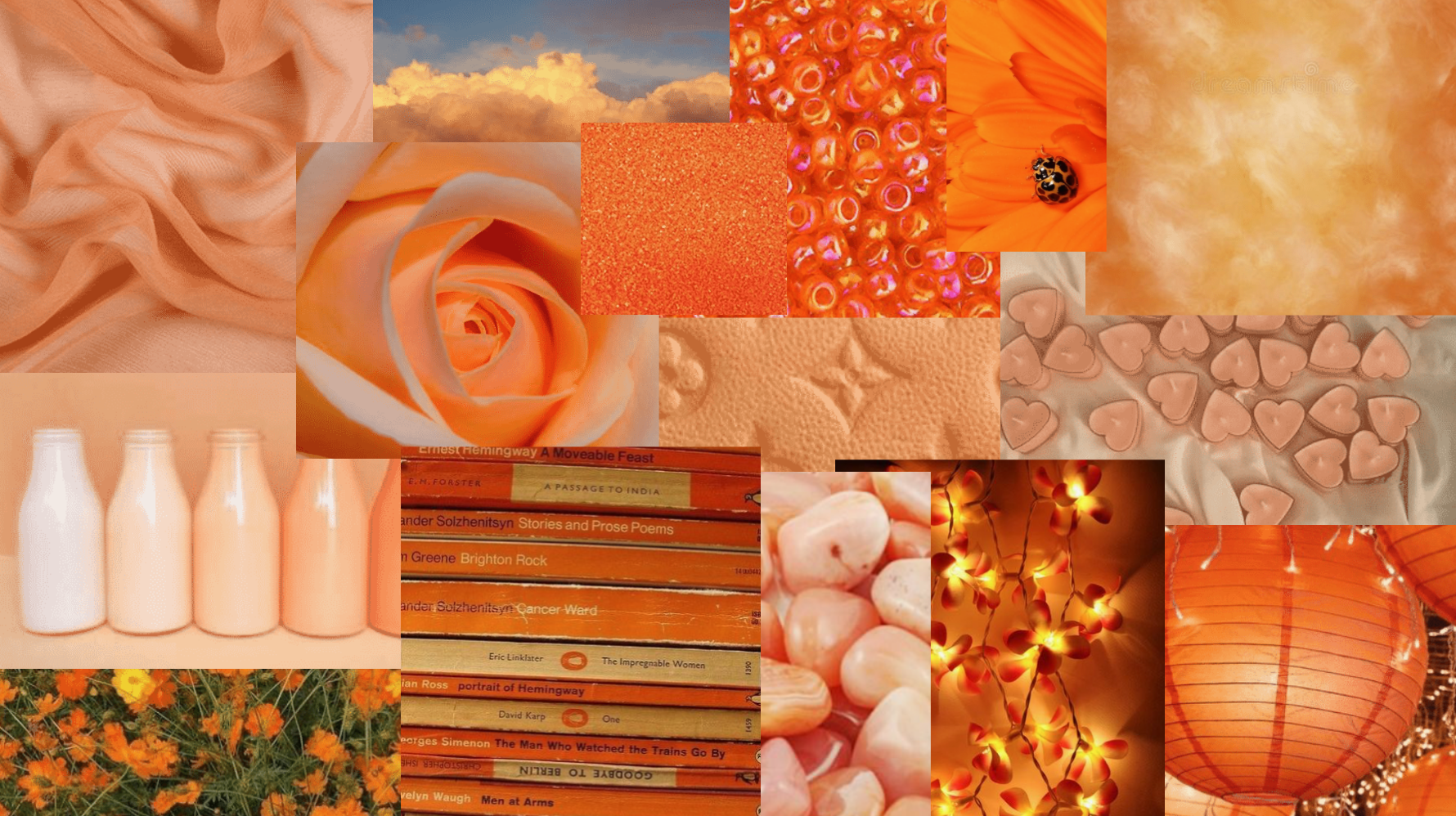 Light Orange Aesthetic Desktop Wallpaper. Aesthetic desktop wallpaper, Orange aesthetic, Wallpaper