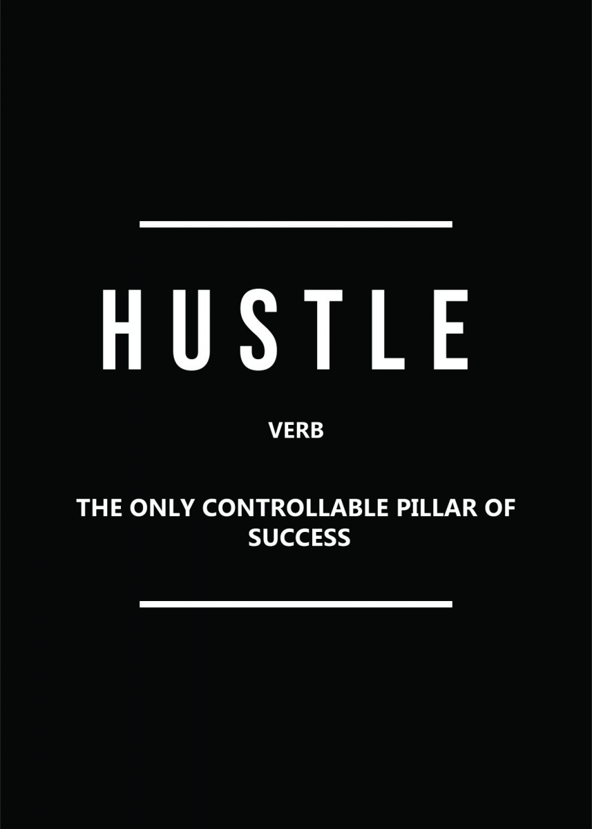 Hustle ' Poster by ArtNinja. Displate. Hustle quotes, Money mindset quotes, Inspirational quotes motivation