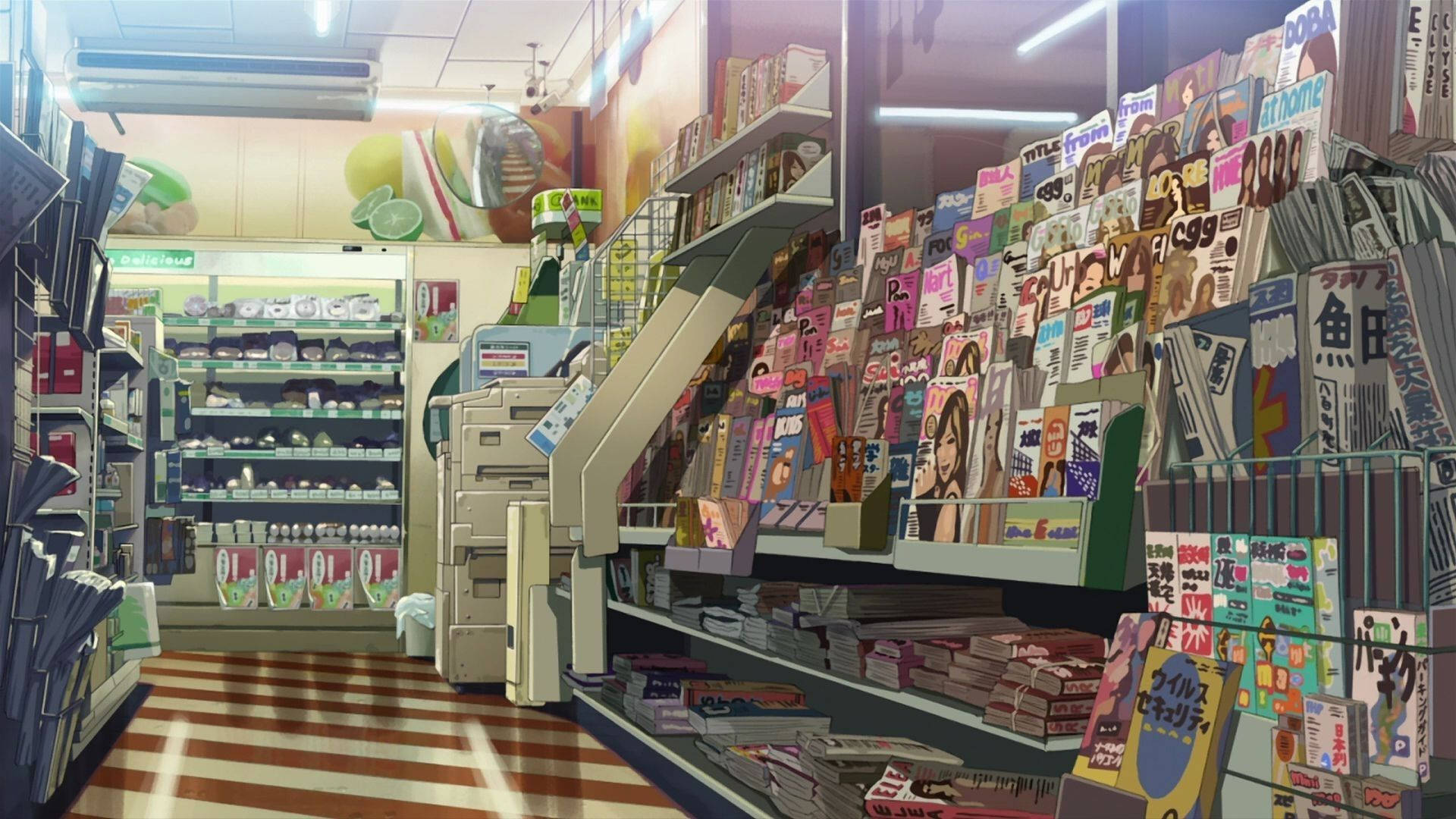 Download Anime Grocery Store Wallpaper