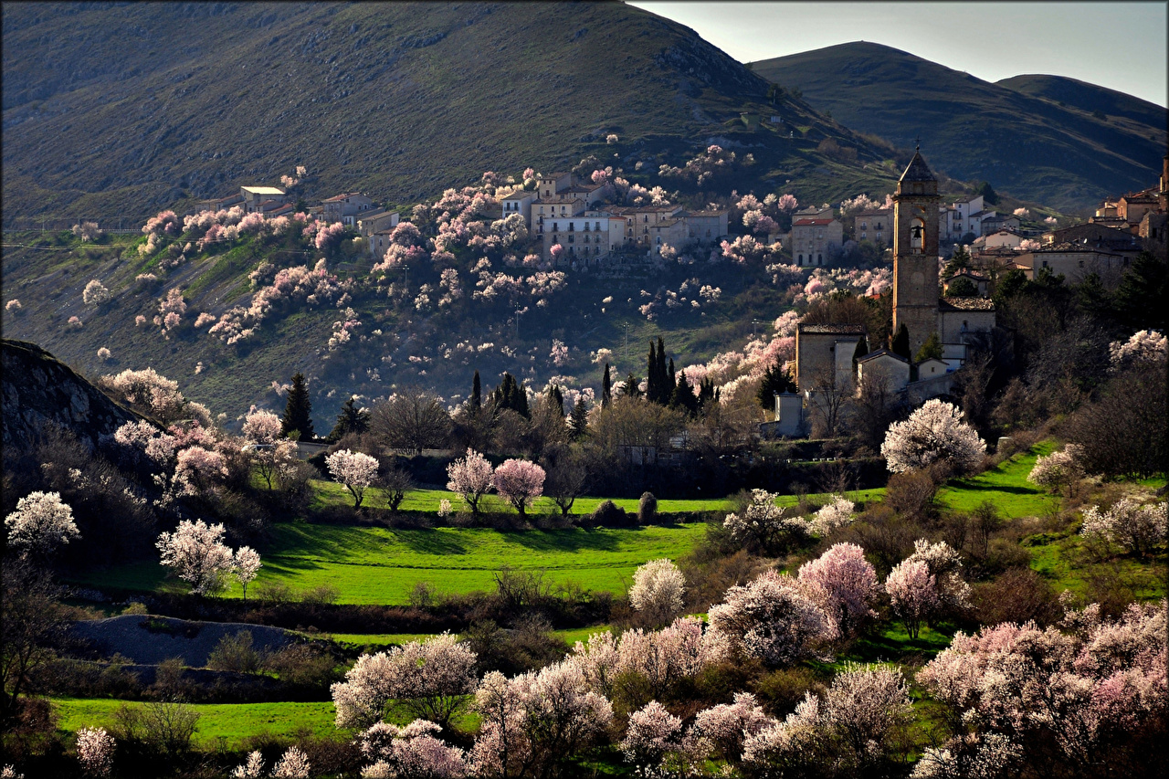 Image Church Italy Village Santo Stefano di Sessanio, Abruzzo Spring