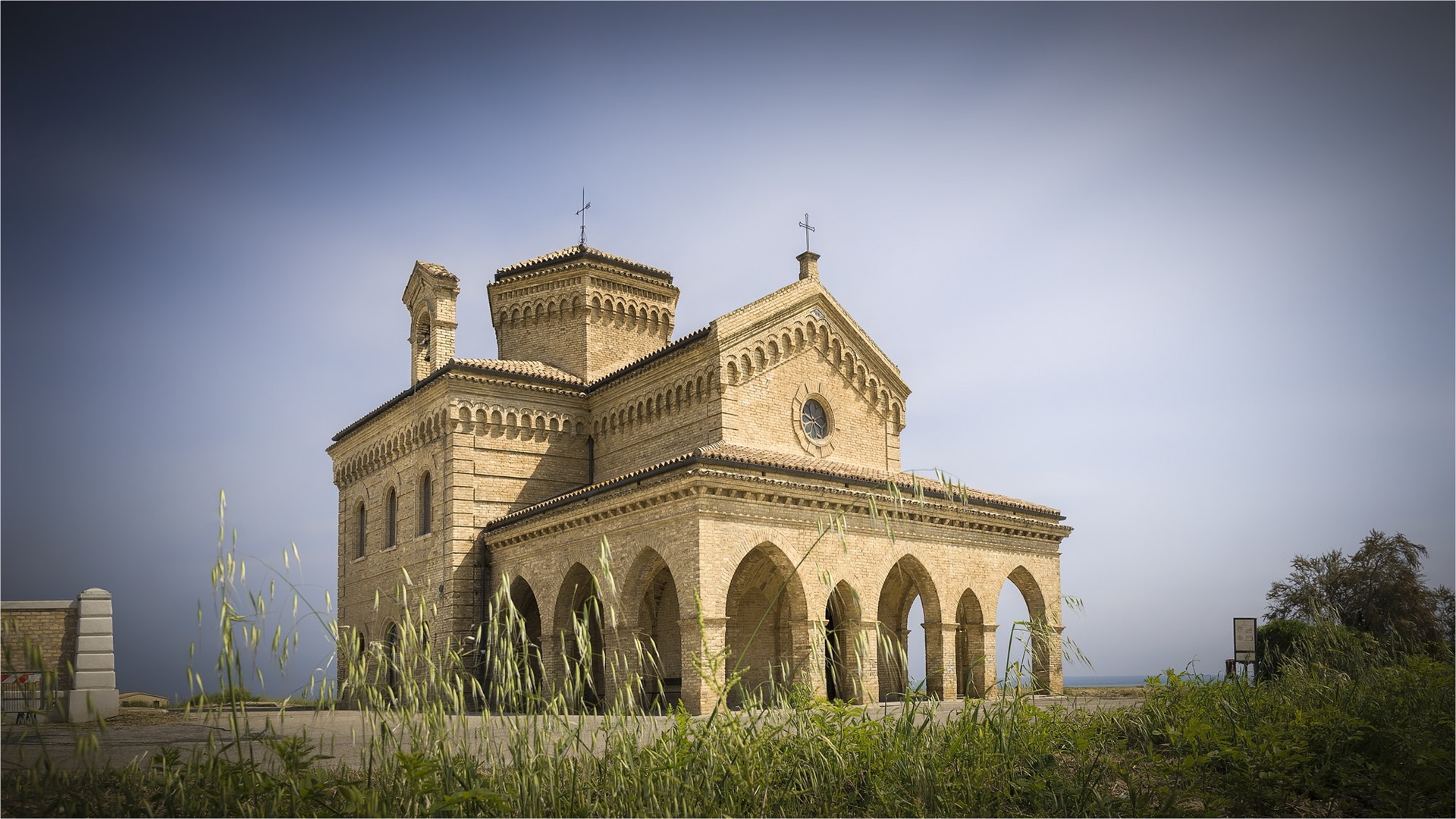 Wallpaper Italy, Abruzzo, buildings 1920x1080 Full HD 2K Picture, Image