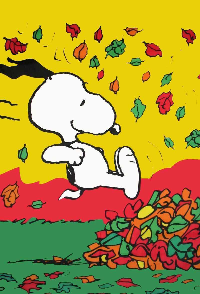 Autumn Snoopy Wallpaper