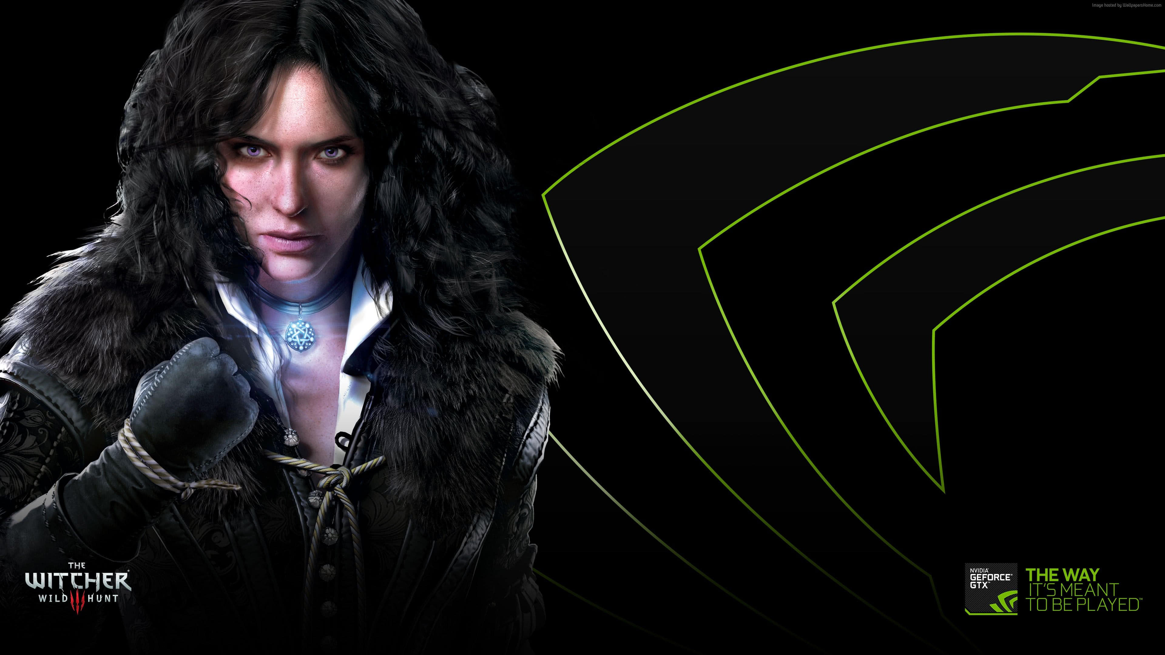 Nvidia Yennefer The Witcher 3 UHD 4K Wallpaper