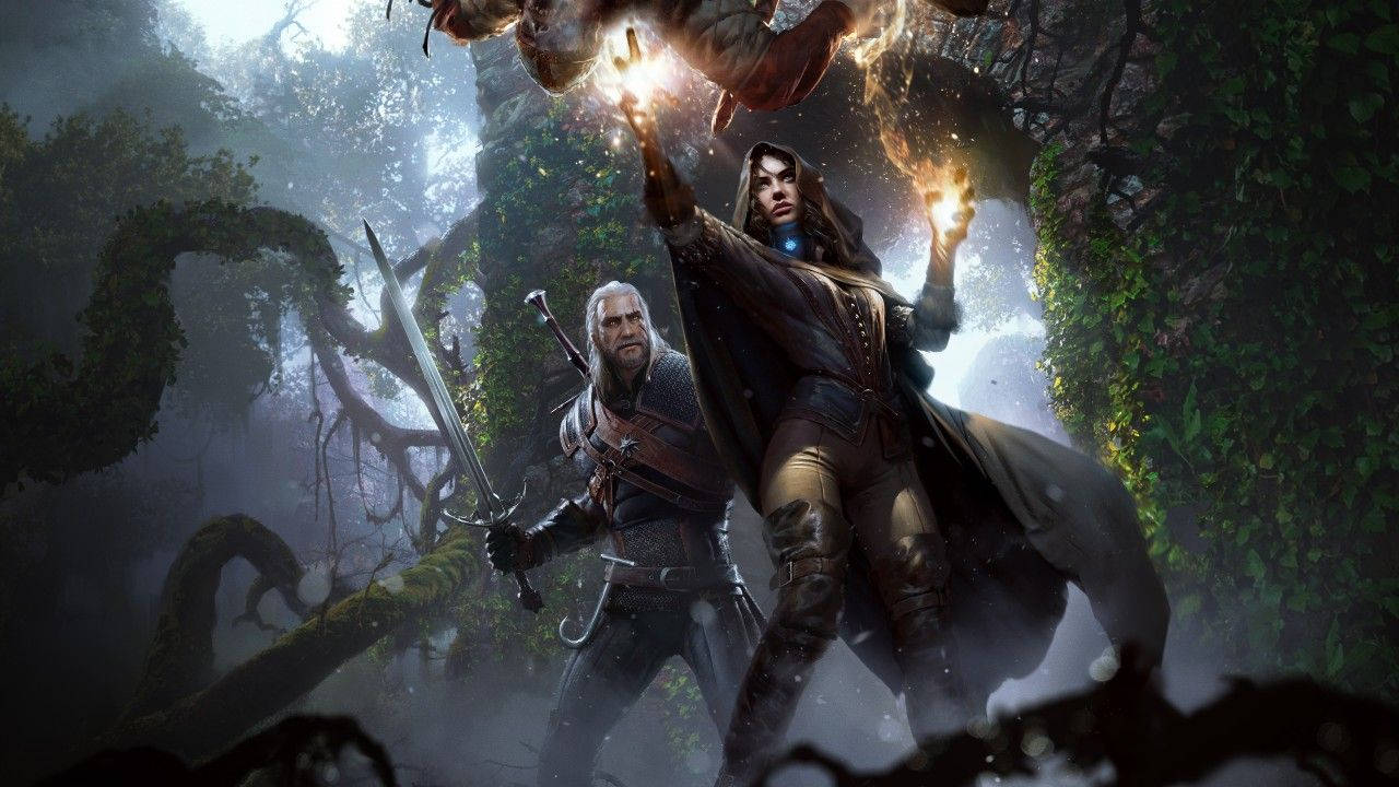 Download The Witcher 3 Geralt And Yennefer Magic Wallpaper