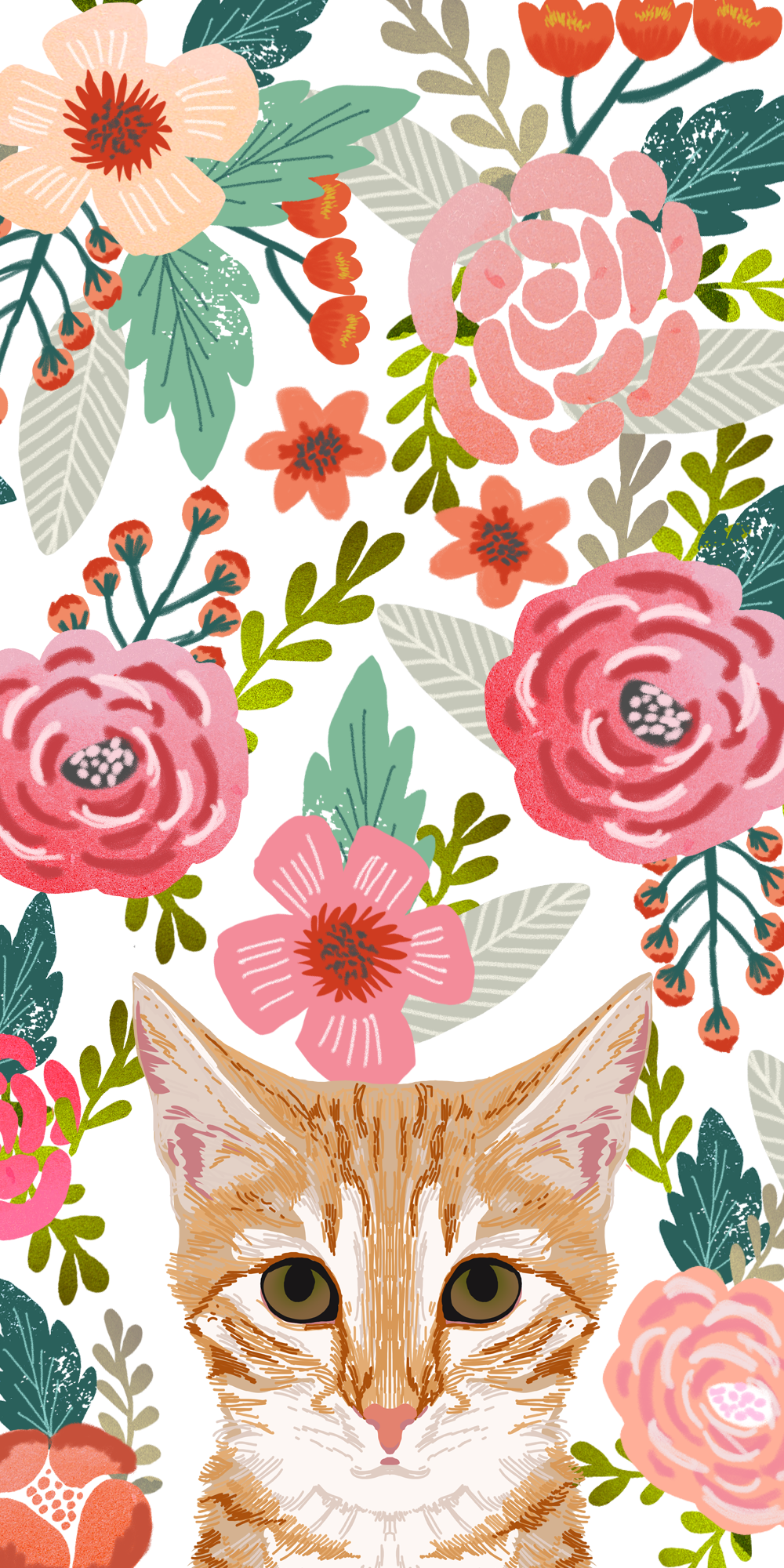 Download HD #cats #floral #crown Notebook Flower Crown Design Transparent PNG Image