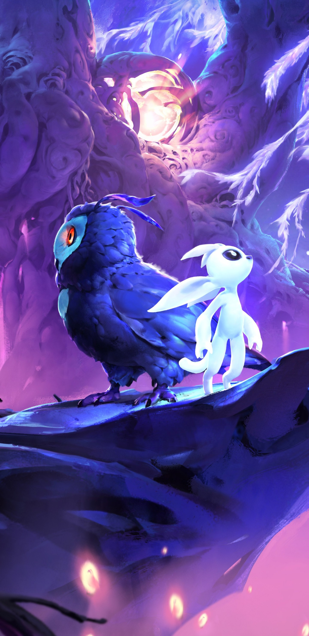 Ori and Ku phone wallpaper for people in need :), OriAndTheBlindForest. Game art, Art wallpaper, Phone wallpaper