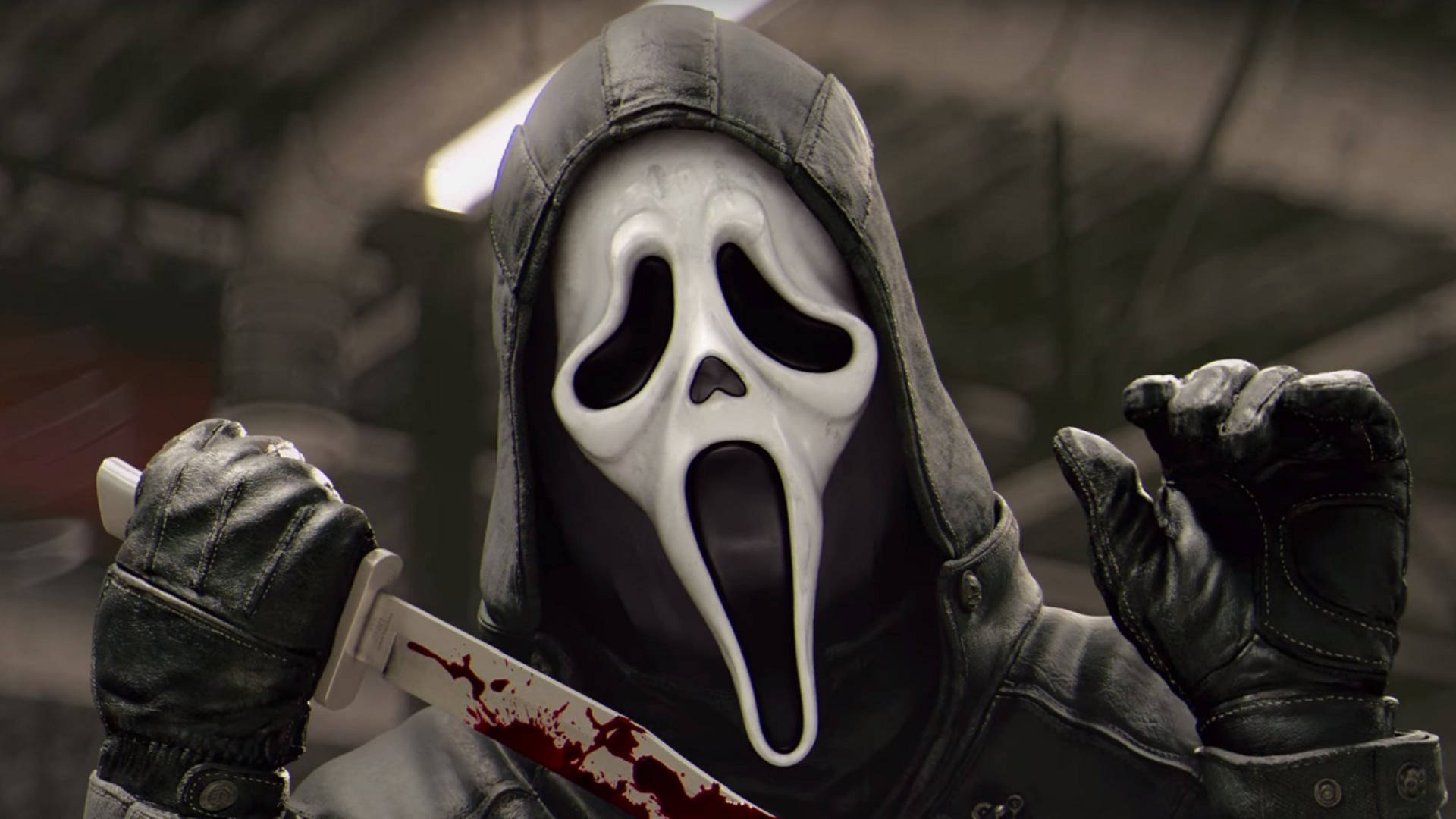 Download Scream Ghostface Bloody Knife Horror Wallpaper