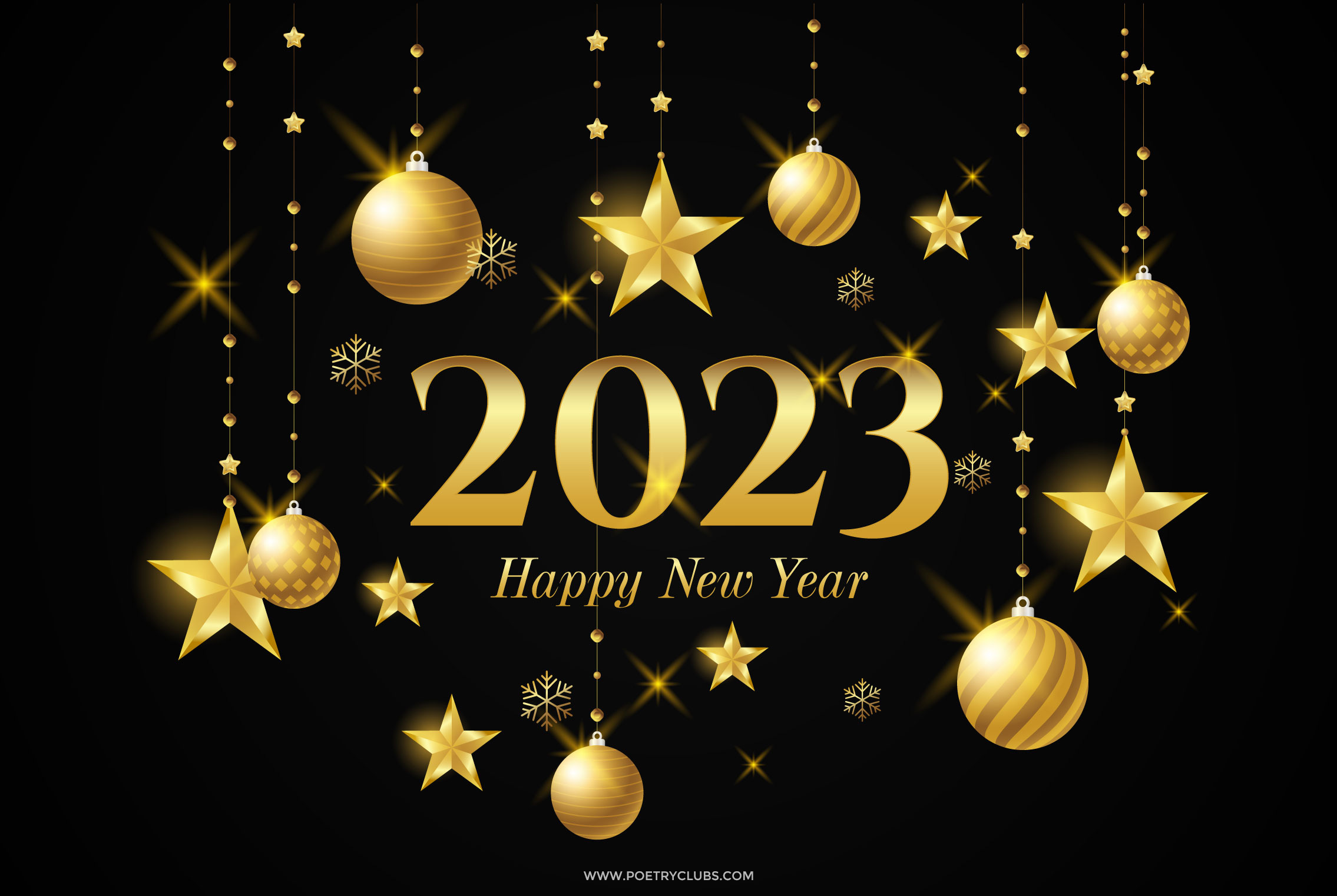 Happy New Year 2023 Wallpaper HD. New Year 2023 Image Download