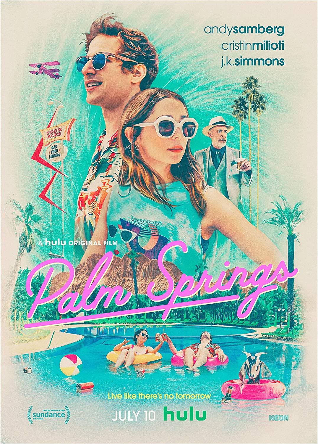 Palm Springs Movie Poster Print Photo Wall Art Andy Samberg Cristin Milioti Size 24x36: Posters & Prints