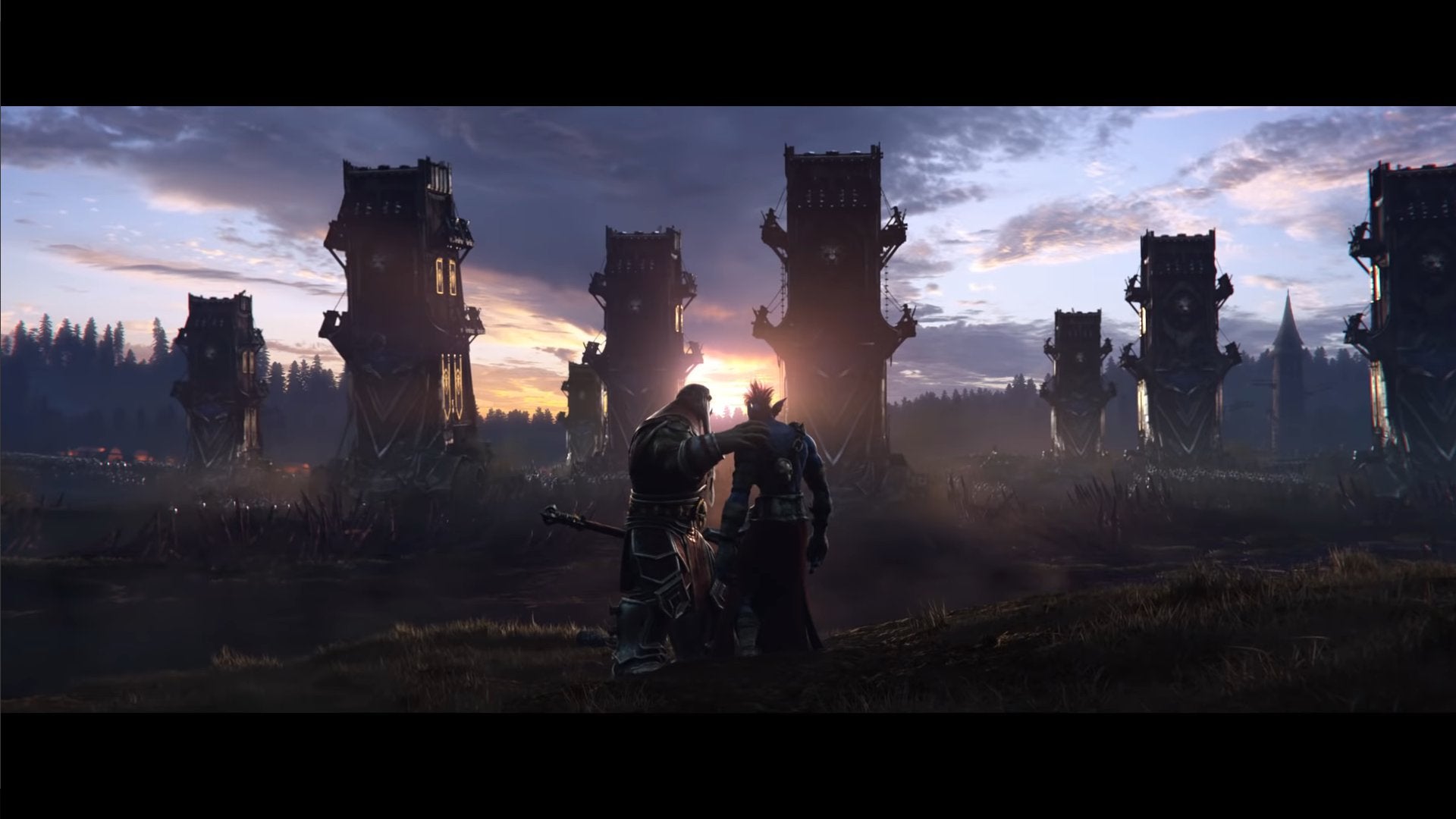 Made a few wallpaper from the Old Soldier Cinematic for 1, 2 and 3 monitors