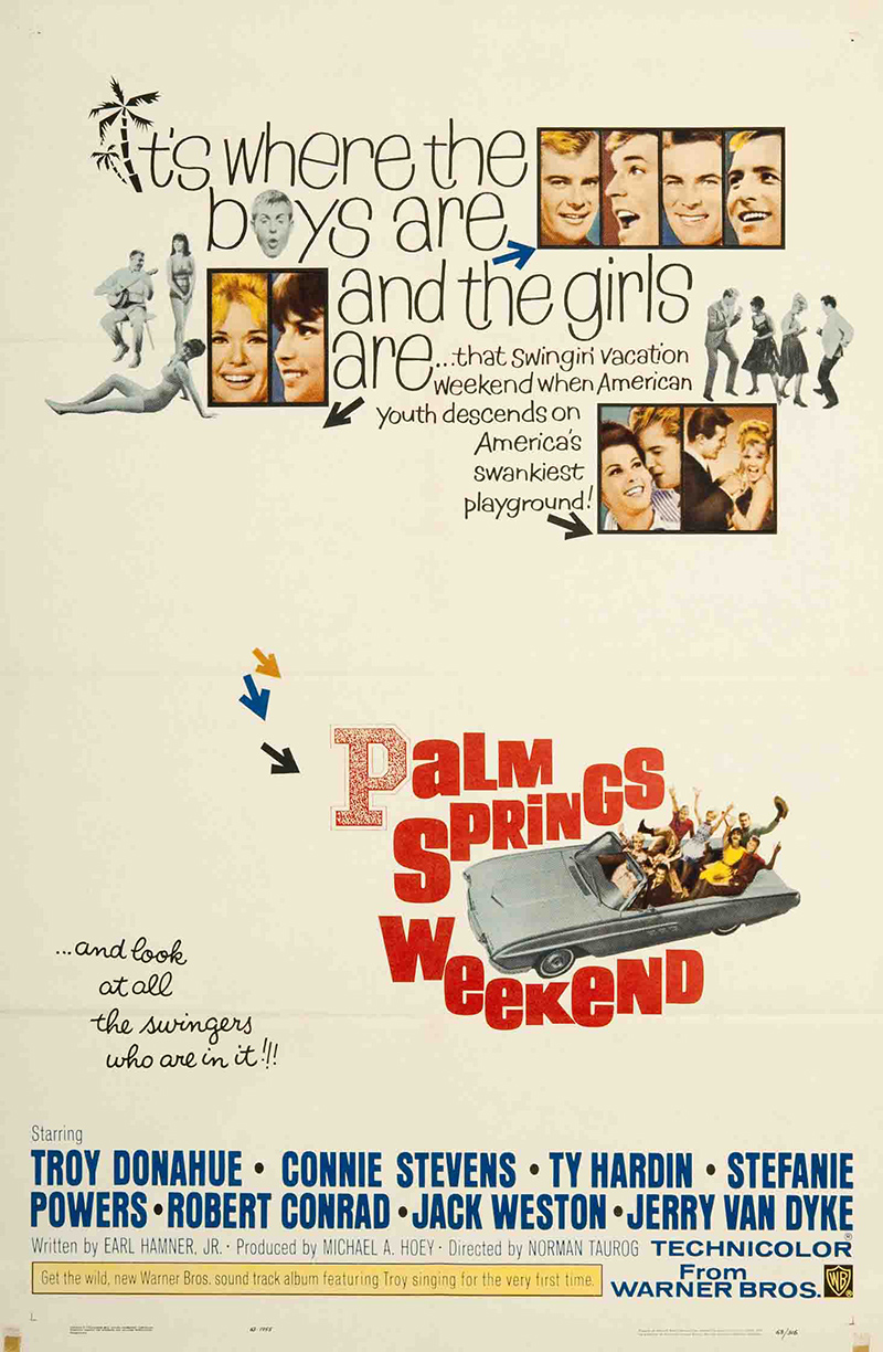 Palm Springs Weekend 1963 Original Movie Poster #FFF 04107