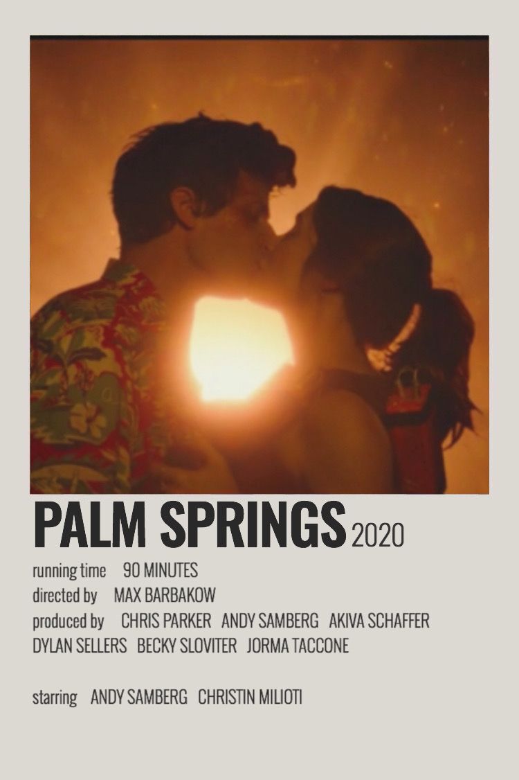 palm springs minimalist poster. Movie poster wall, Movie posters minimalist, Iconic movies