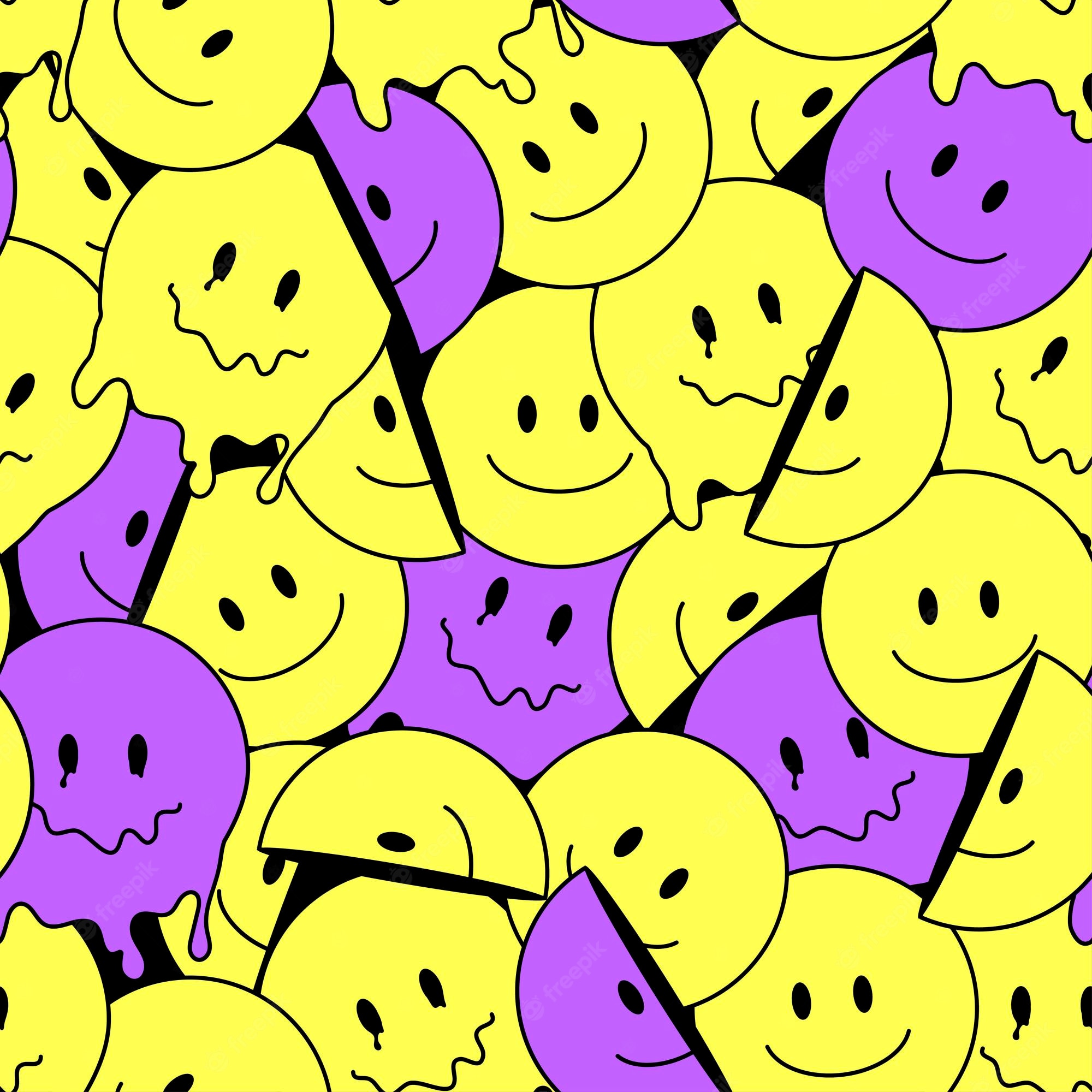 Download Holographic Sticker Aesthetic Trippy Smiley Face Wallpaper   Wallpaperscom