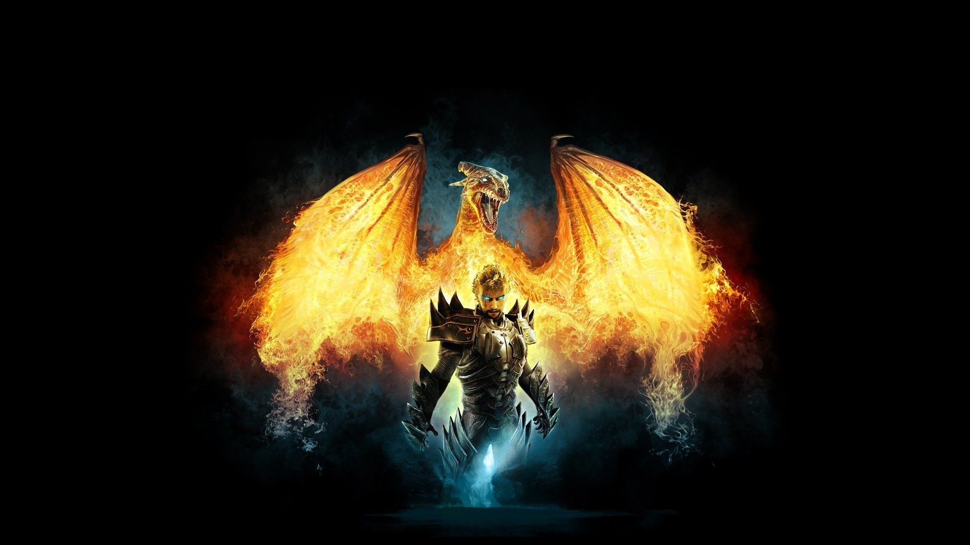 Mobile wallpaper: Fire, Dragons, Fantasy, 15119 download the picture for free