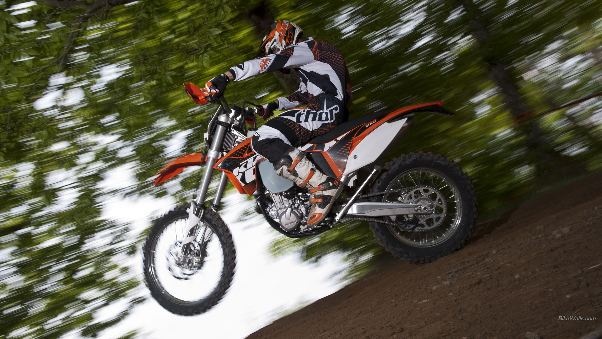 KTM Dirtbike Wheelie wallpaperx1080