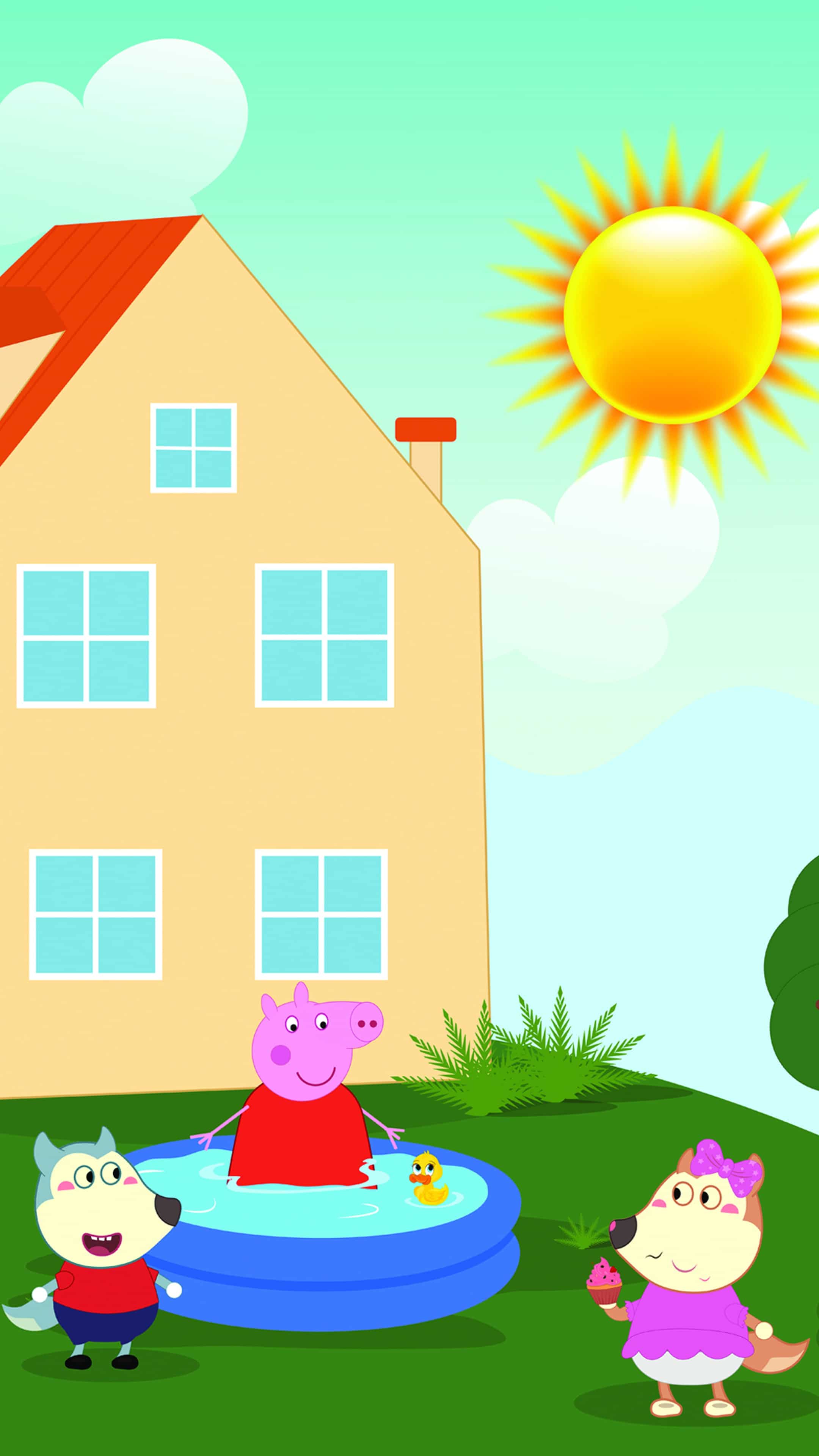 Free HD Peppa Pig House Wallpaper (PC and Mobile)