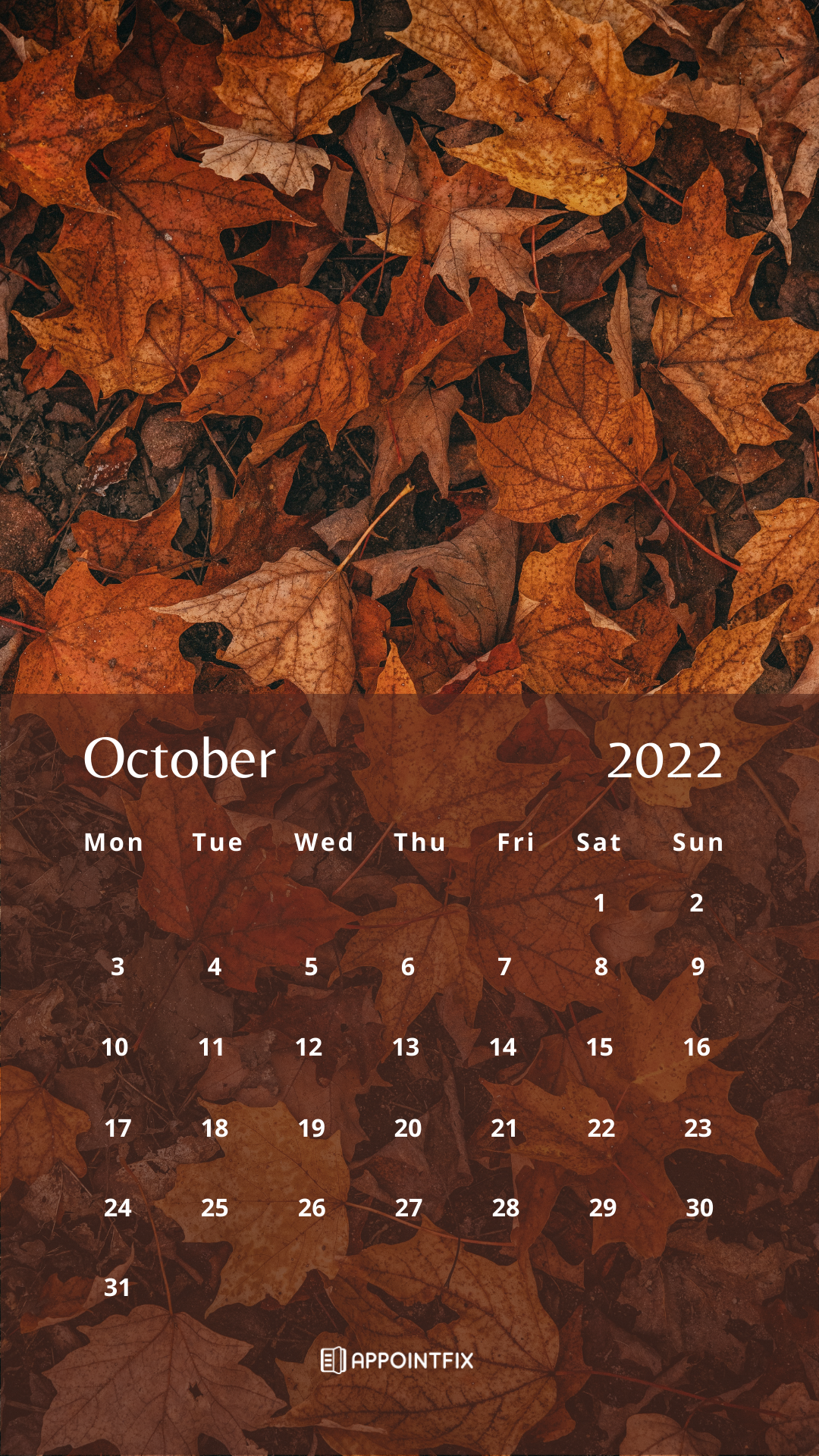 Free October 2022 Wallpaper Calendars