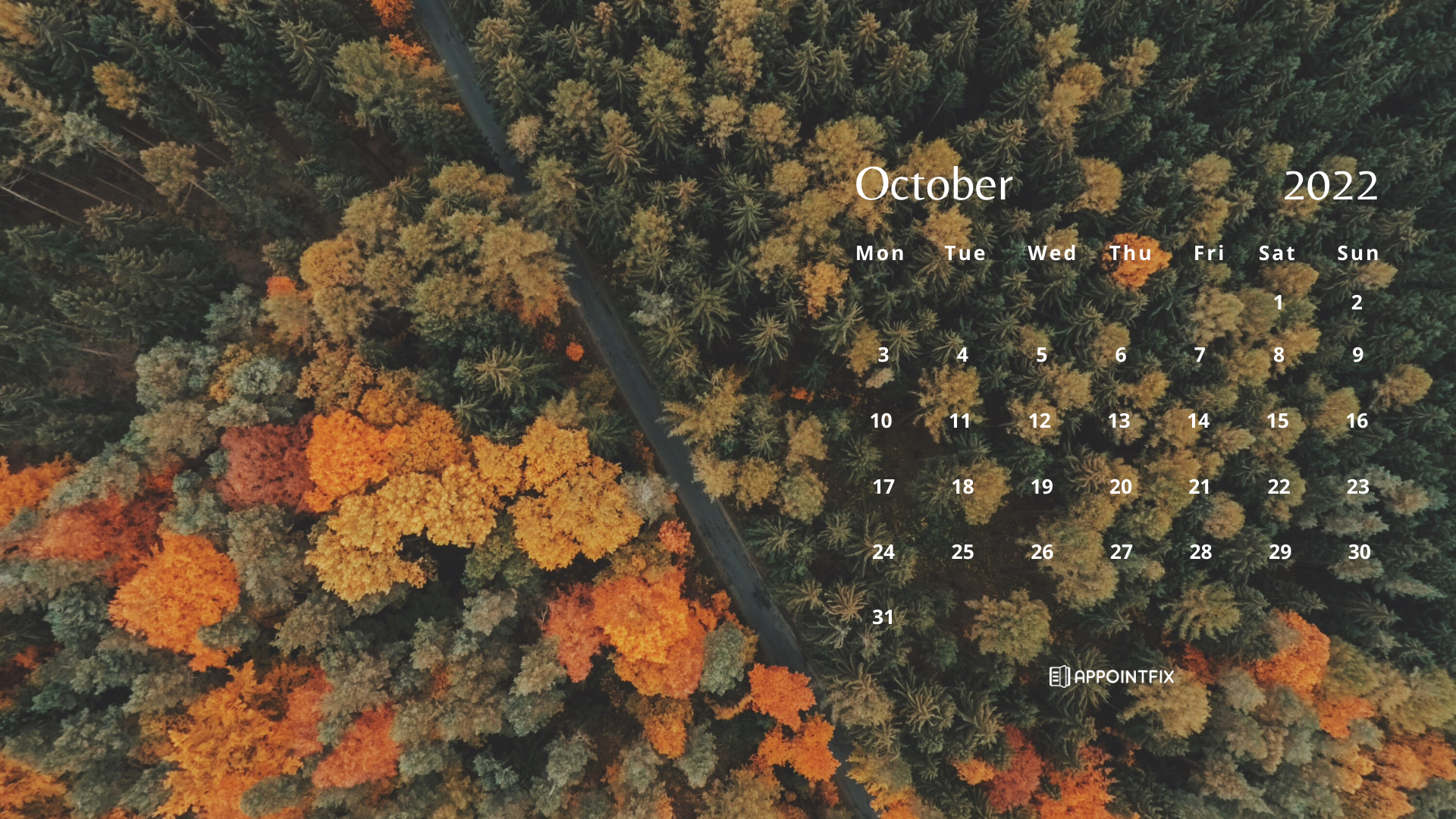 Free October 2022 Wallpaper Calendars