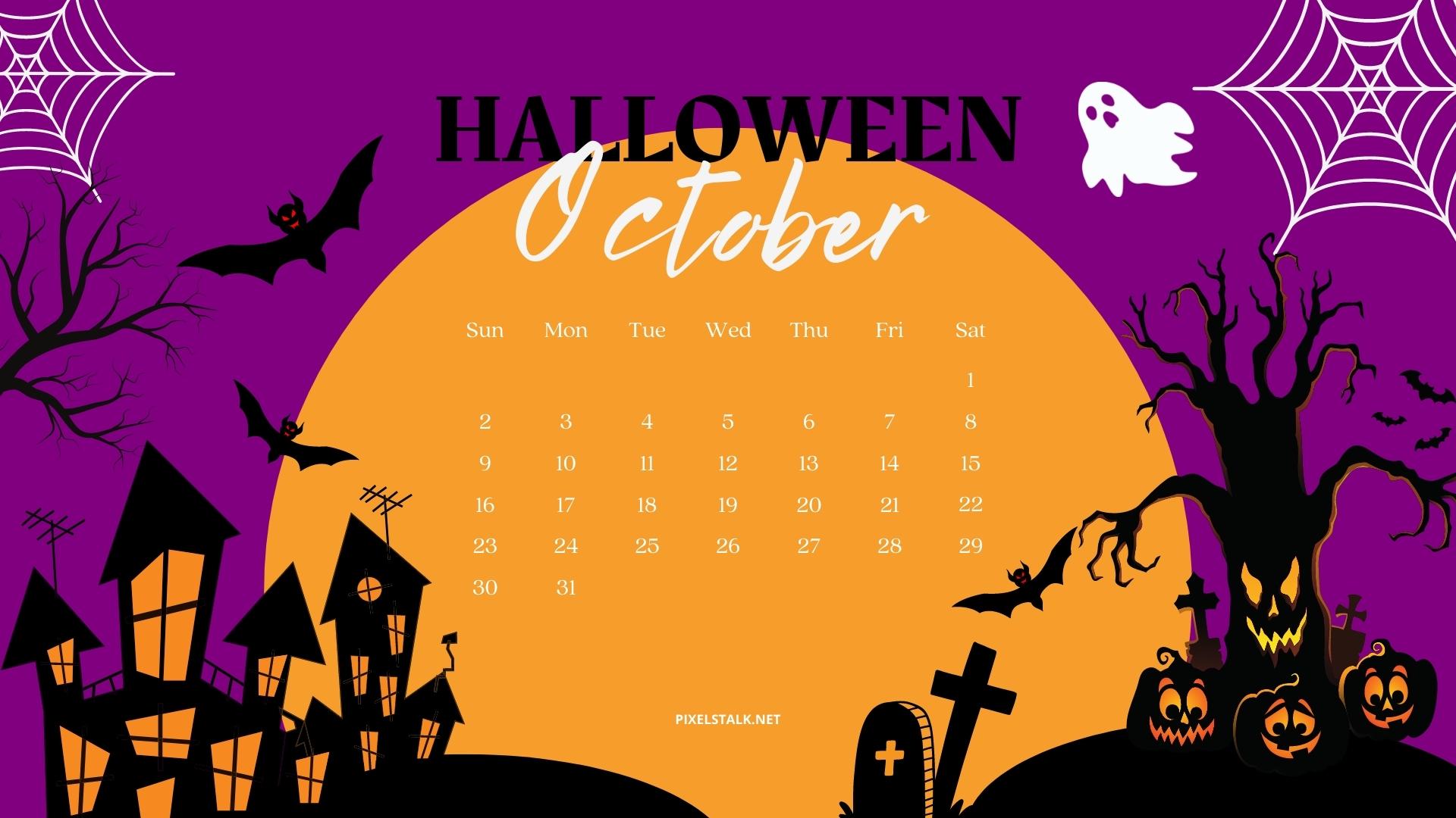 October 2022 Calendar HD Background Free Download