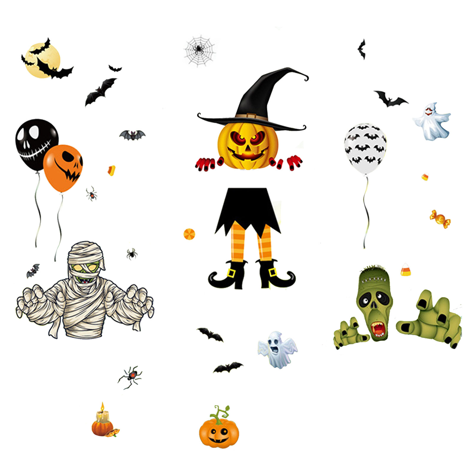 Halloween Stickers Wallpapers - Wallpaper Cave
