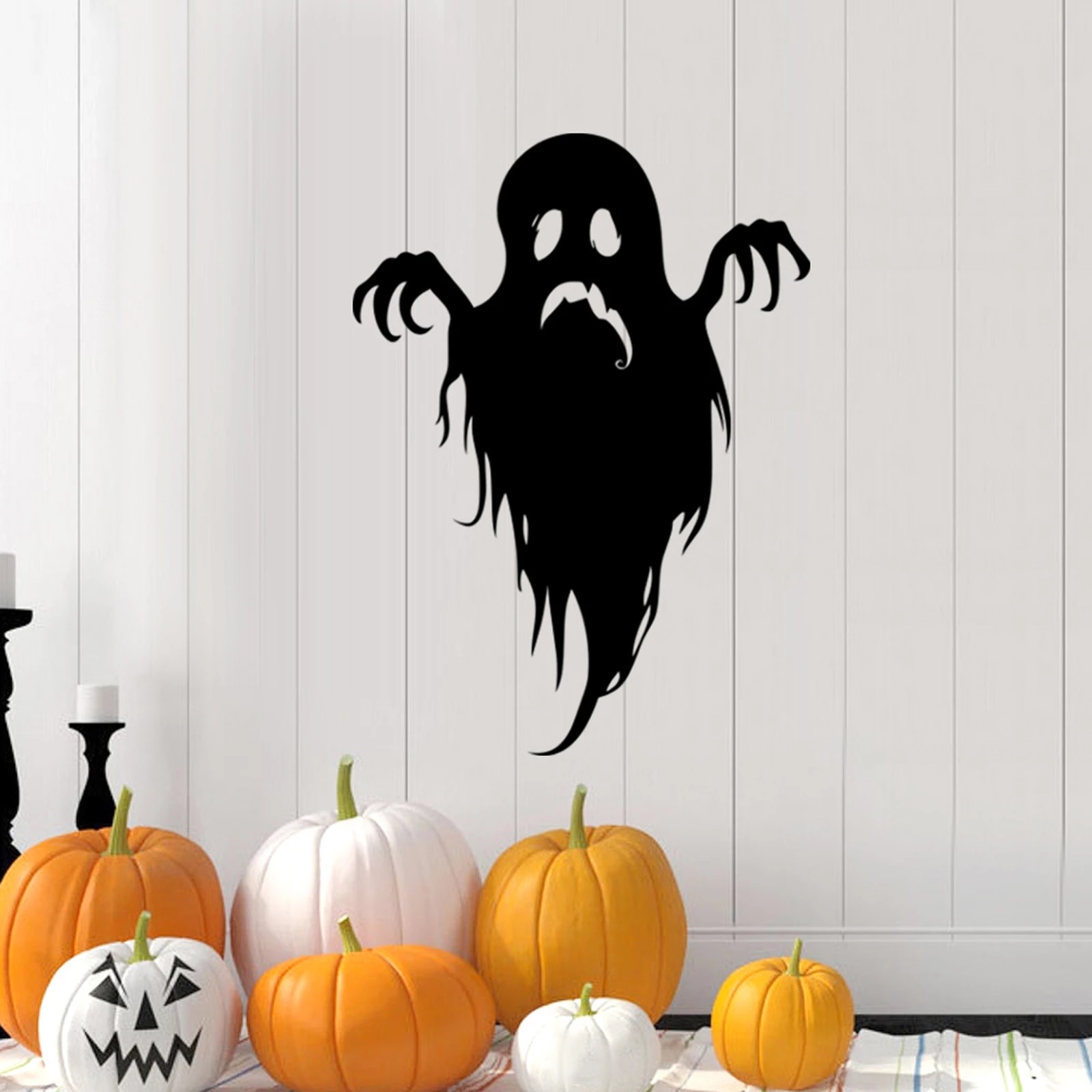 New Fashion Halloween Party Decoration Ghost Sticker Wallpaper Wall Sticker For Home Decor Creative Living Room Accessories. Wall Stickers