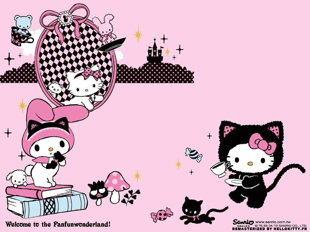 Hello Kitty and Friends. Hello kitty halloween, Fondos de hello kitty, Papel pintado de hello kitty