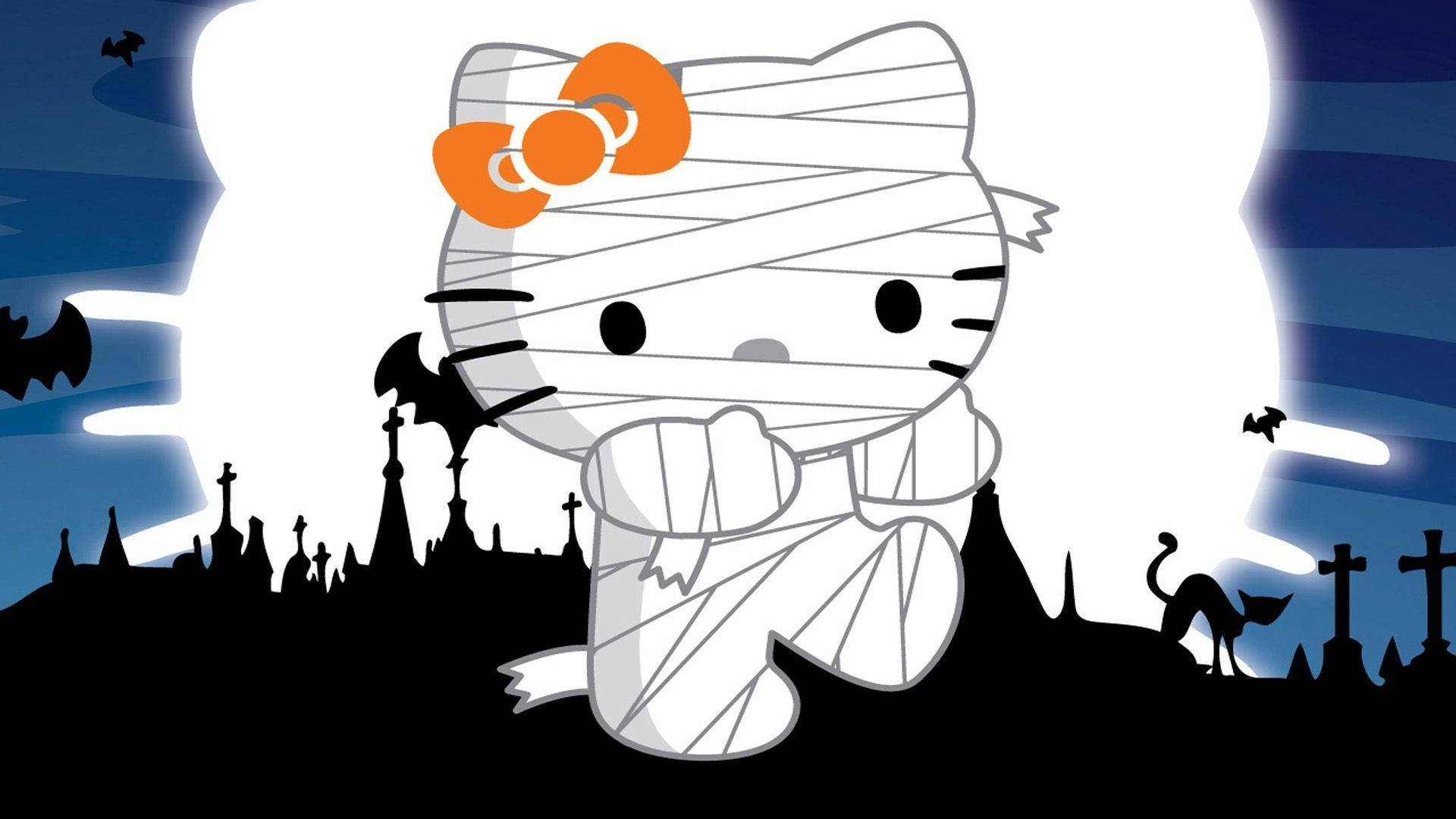 Download Hello Kitty Halloween Cute Mummy Wallpaper
