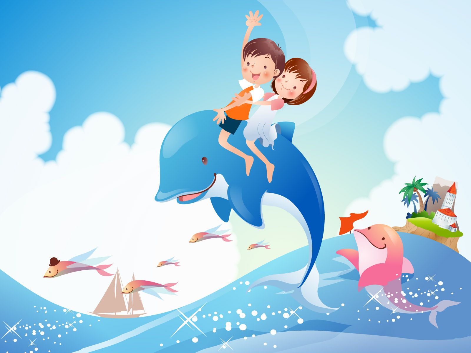 Summer Cartoon Wallpaper