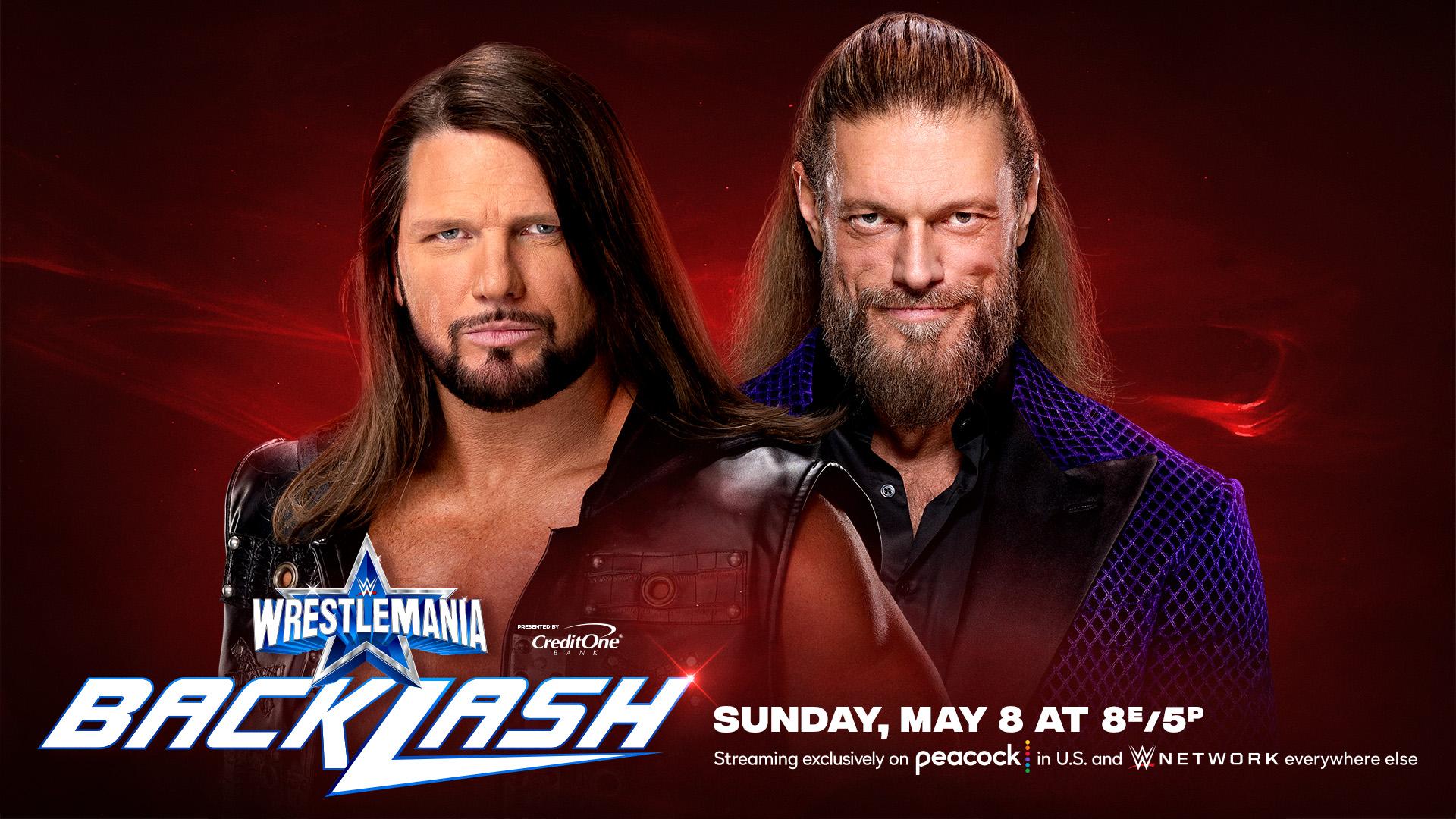 Edge vs AJ Styles II Announced for WWE WrestleMania Backlash 2022