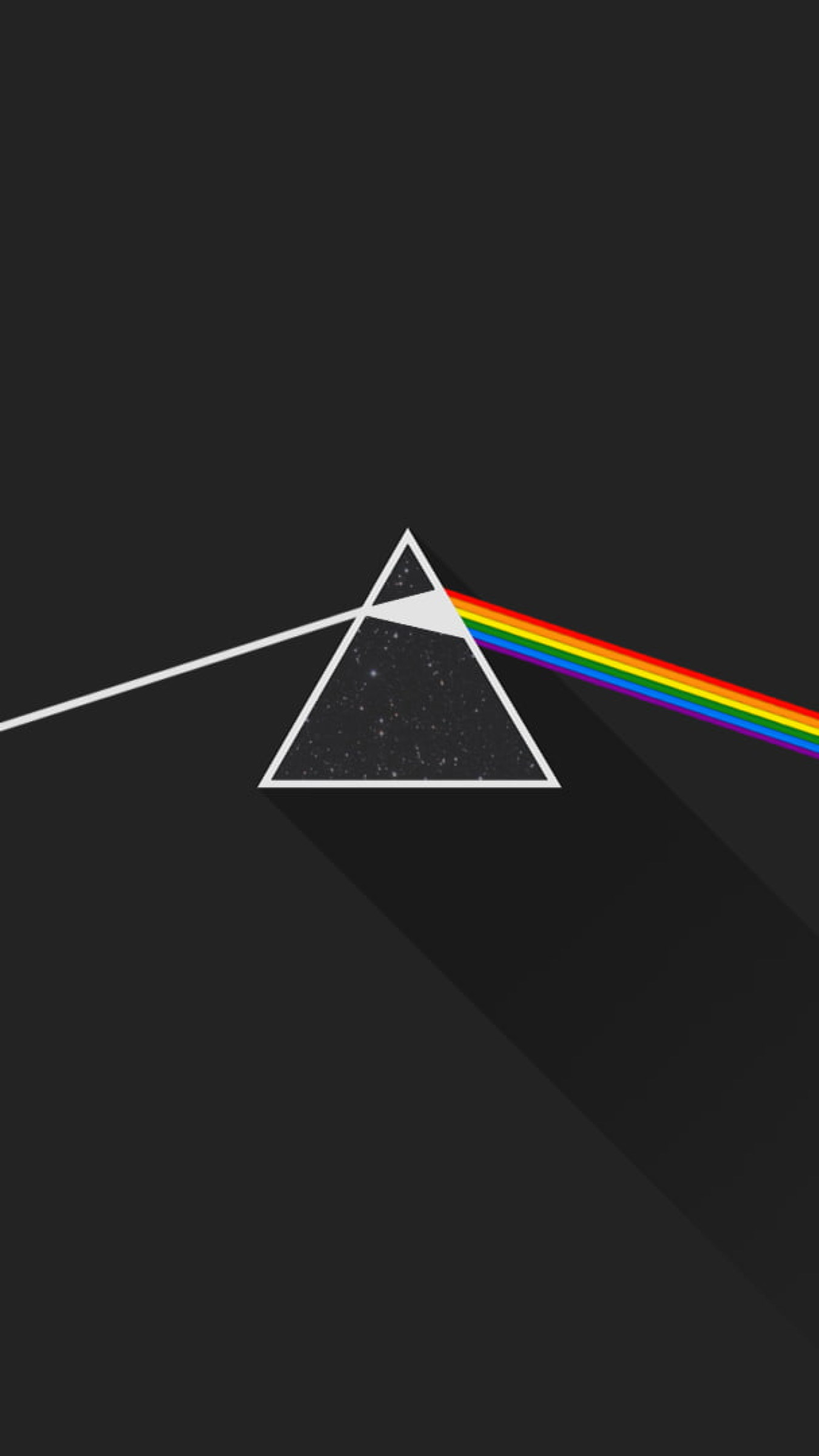 Wallpaper Pink Floyd, The Dark Side Of The Moon, Triangle Shape, Multi Colored • Wallpaper For You